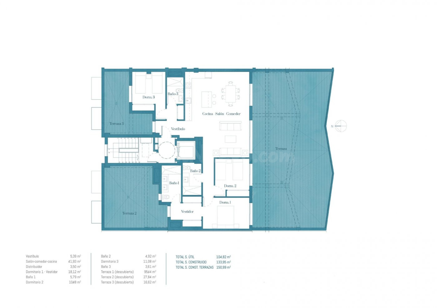 Ático de Obra Nueva en Las Lagunas- 3 habitaciones - Garaje, - foto 5