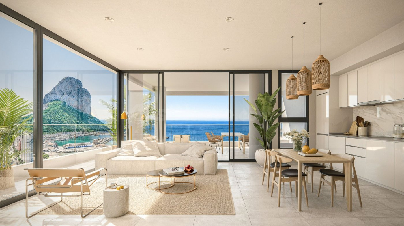 APARTAMENTOS DE OBRA NUEVA CON VISTAS AL MAR EN CALPE - foto 2