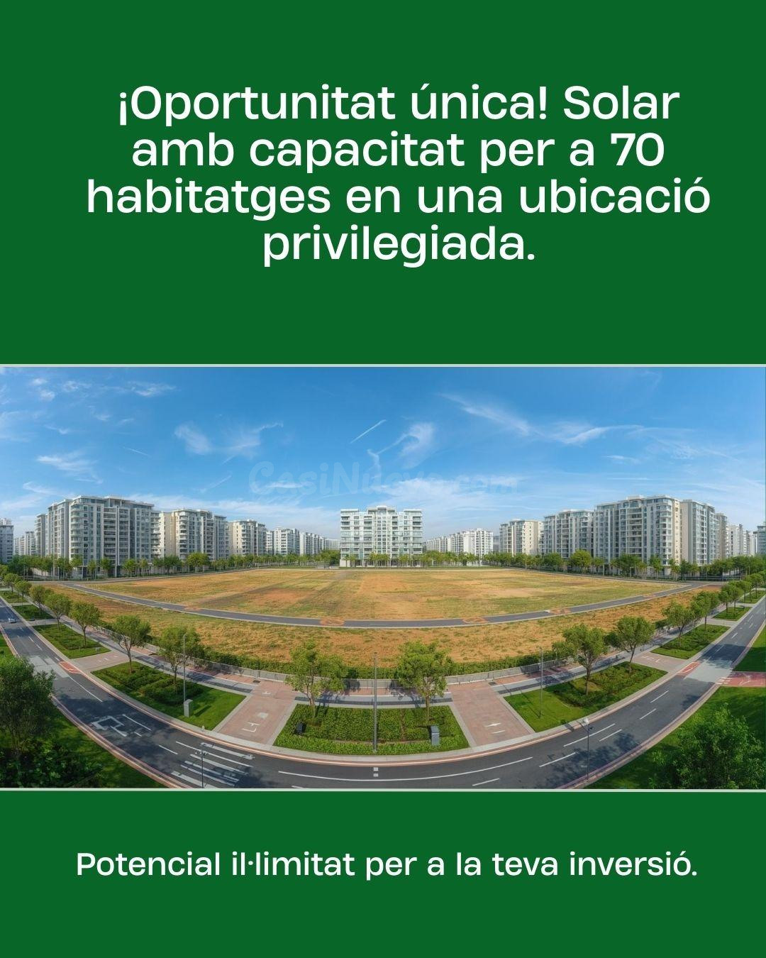 Se vende solar edificable en Parc de L'Aigua - Lleida.