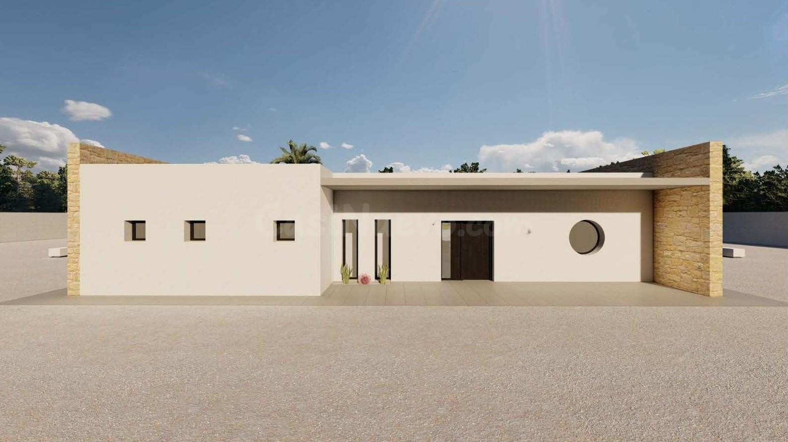 Moderna villa de nueva construcción en una gran parcela rúst - foto 3
