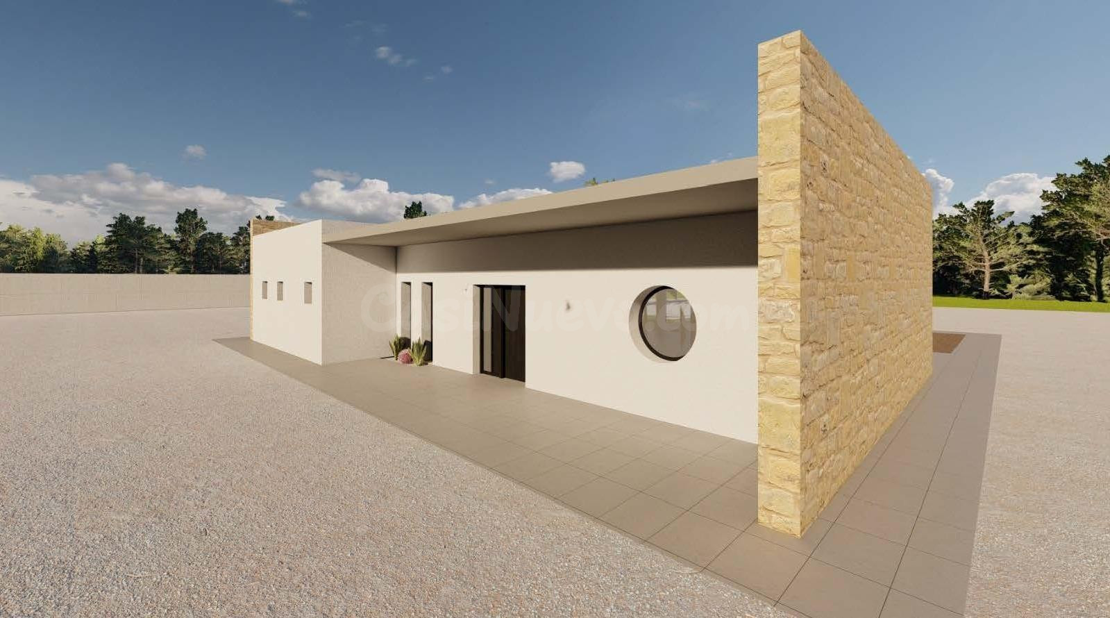Moderna villa de nueva construcción en una gran parcela rúst - foto 4