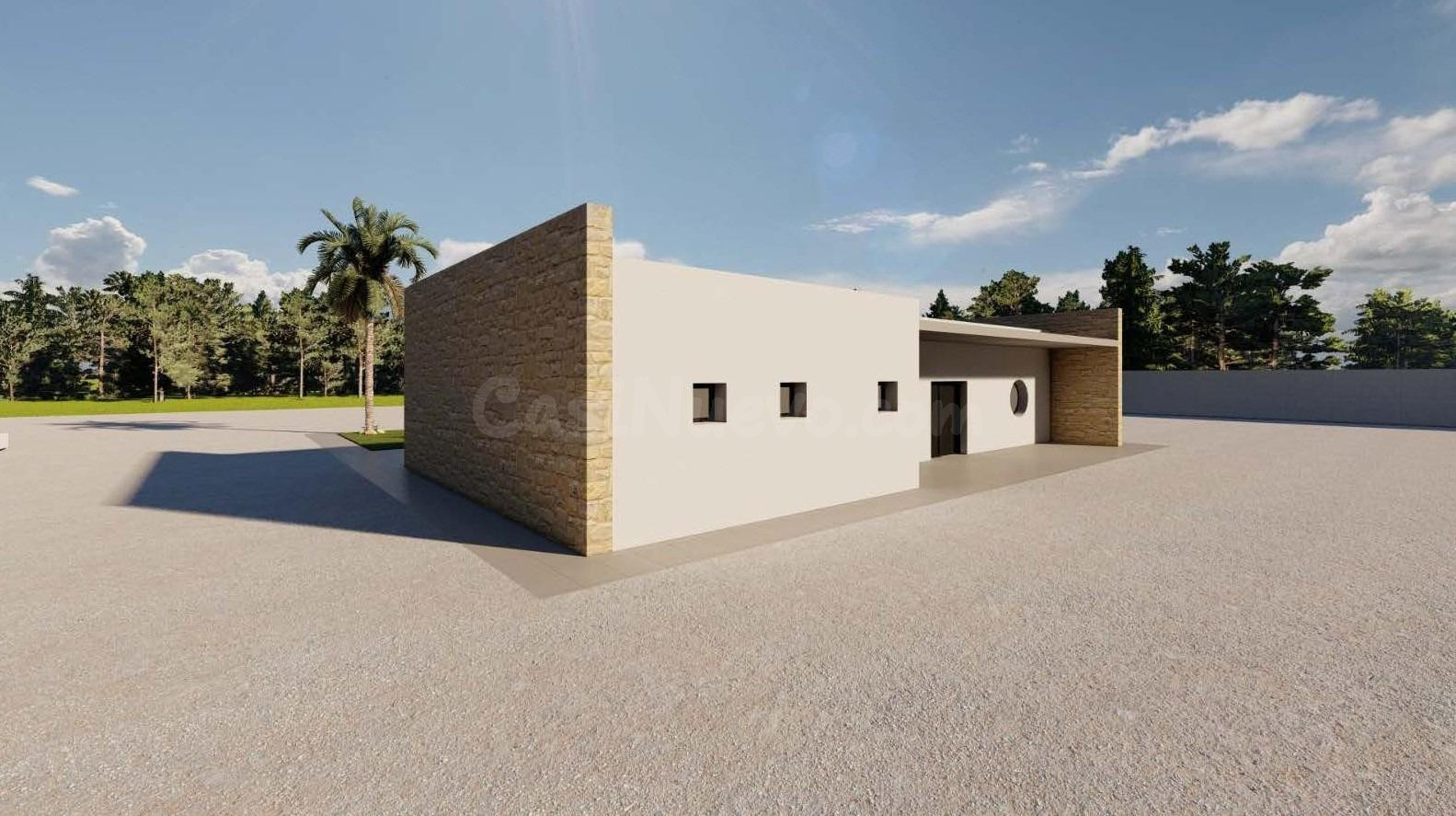 Moderna villa de nueva construcción en una gran parcela rúst - foto 5