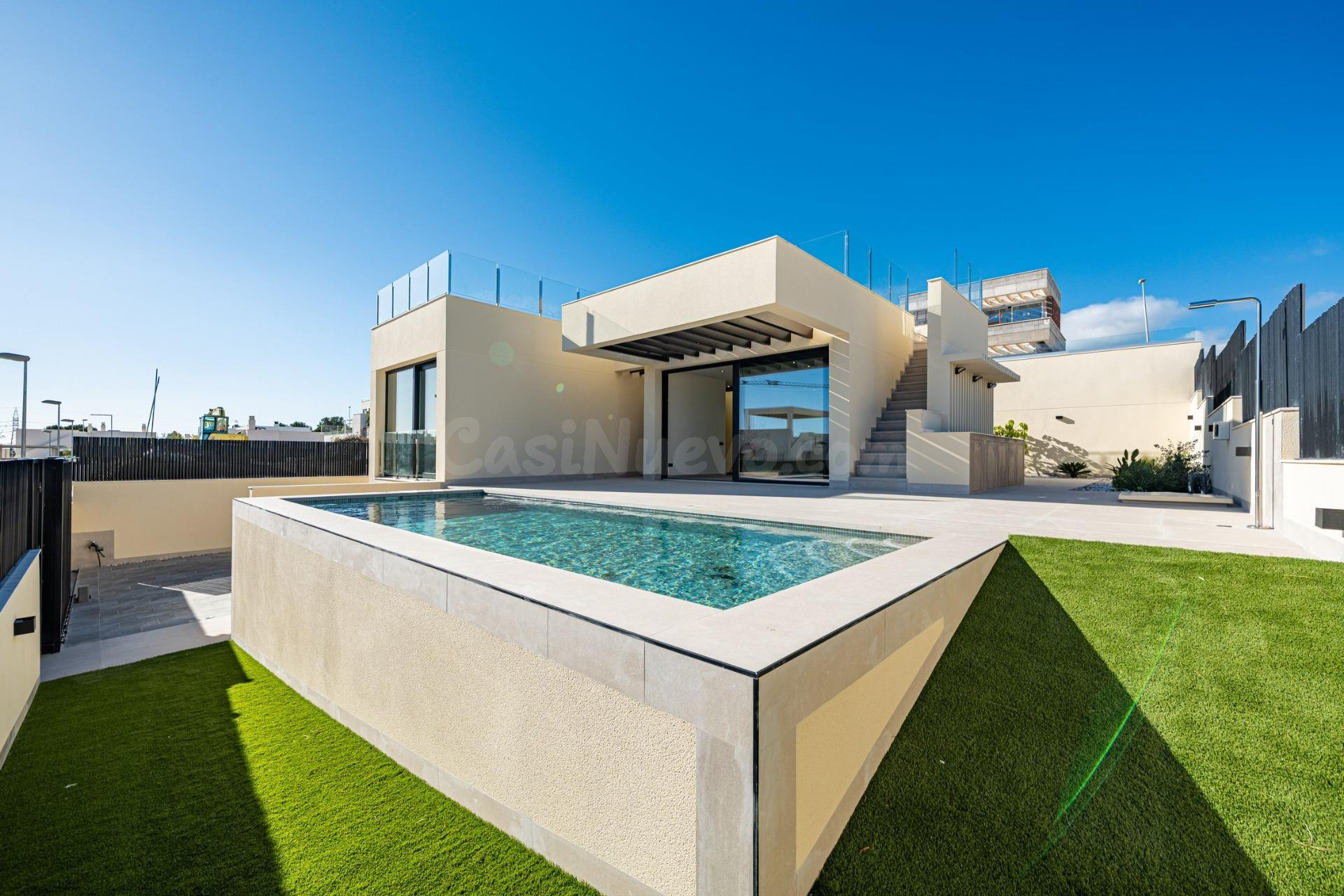 Villa nueva llave en mano con vistas al mar en La Alberca Po