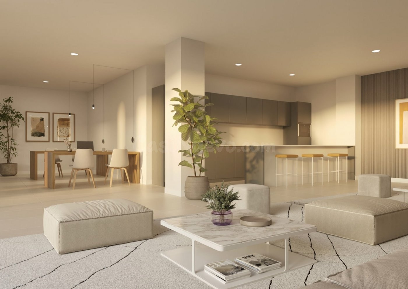 Apartamento en planta baja con jardin de 2 Dormitorios. Obra - foto 5