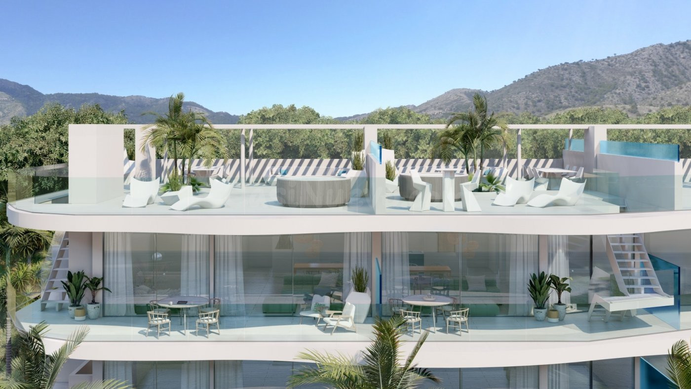 Ático de 2 dormitorios, 1 baño, gran solarium, vistas al mar - foto 2