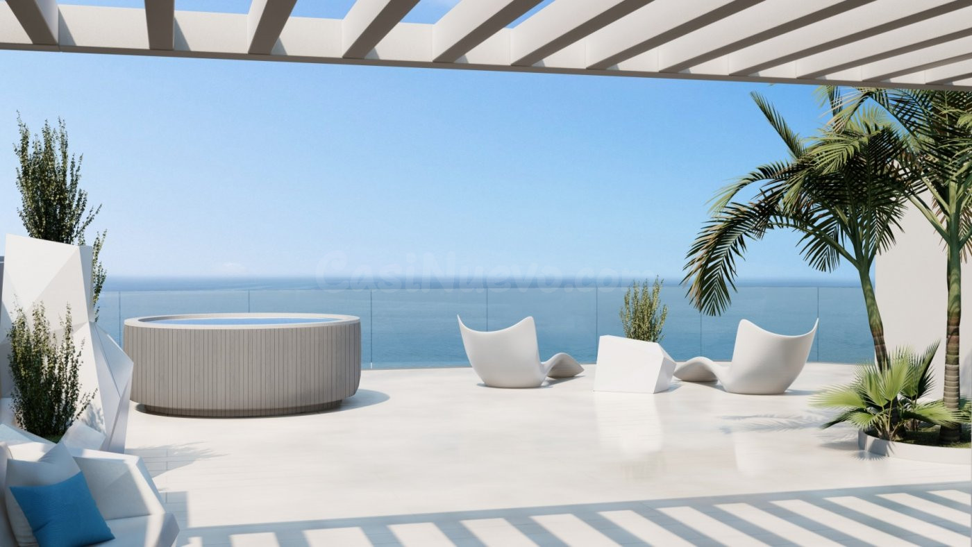 Ático de 2 dormitorios, 1 baño, gran solarium, vistas al mar - foto 5