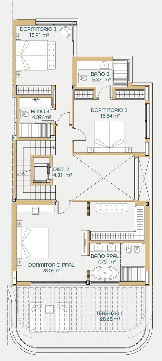 Pareado de 4 dormitorios y 4 baños al pie de una de las mejo - foto 4