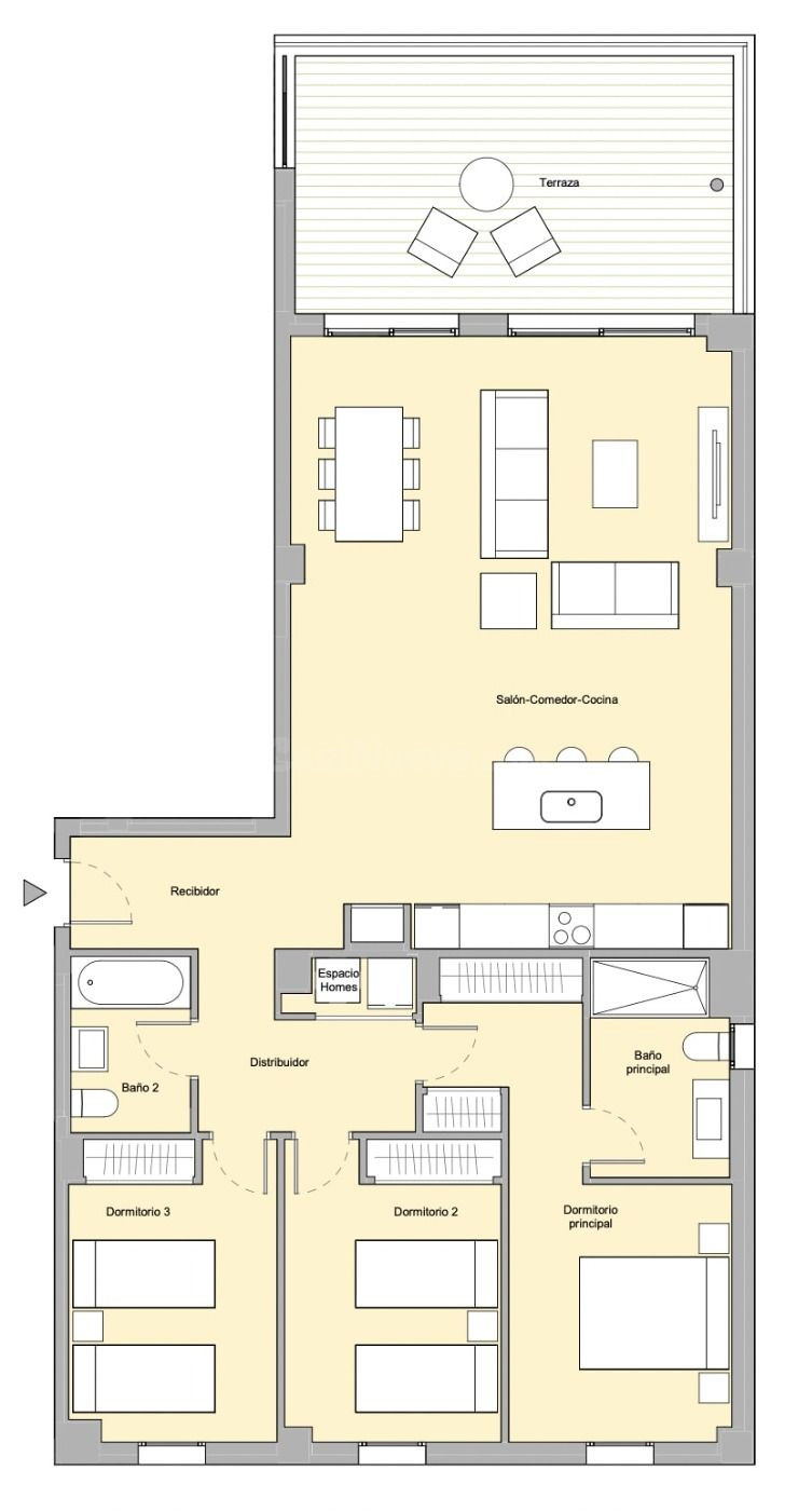 Piso de 3 dormitorios y 2 baños en Estepona. Obra Nueva - foto 3