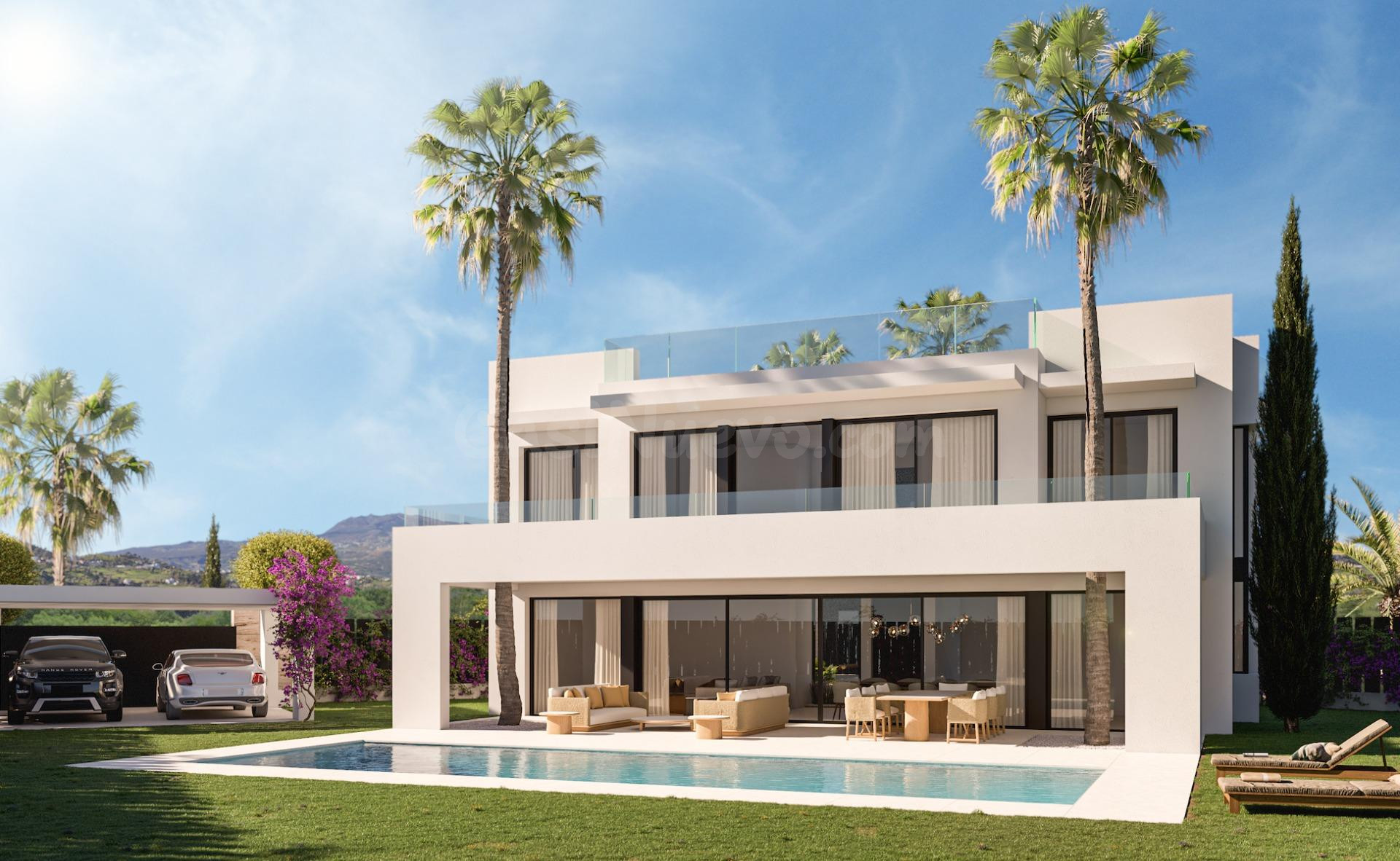 Villa de lujo de 4 dormitorios y 5 baños en Estepona junto a