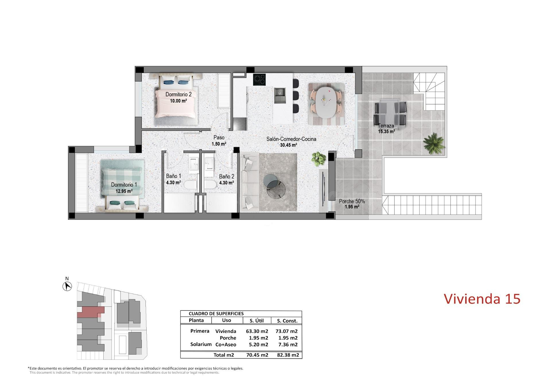 Bungalows de nueva construcción en Pilar de la Horadada, cer - foto 5