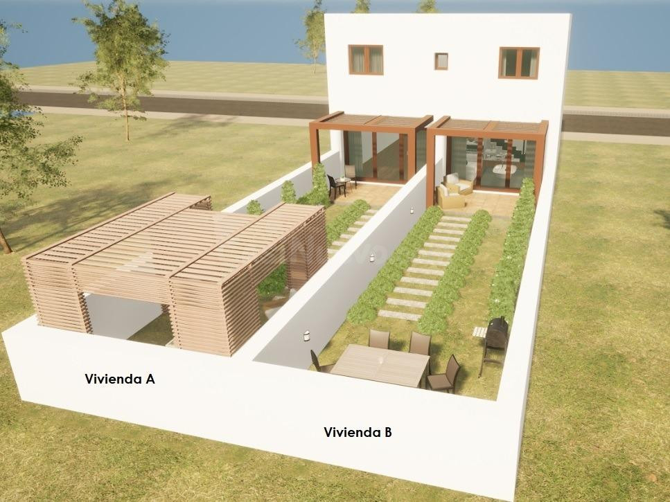 EN CONSTRUCCIÓN * 2 PAREADOS CON PISCINA, PORCHE Y JARDÍN EN LA VILETA.