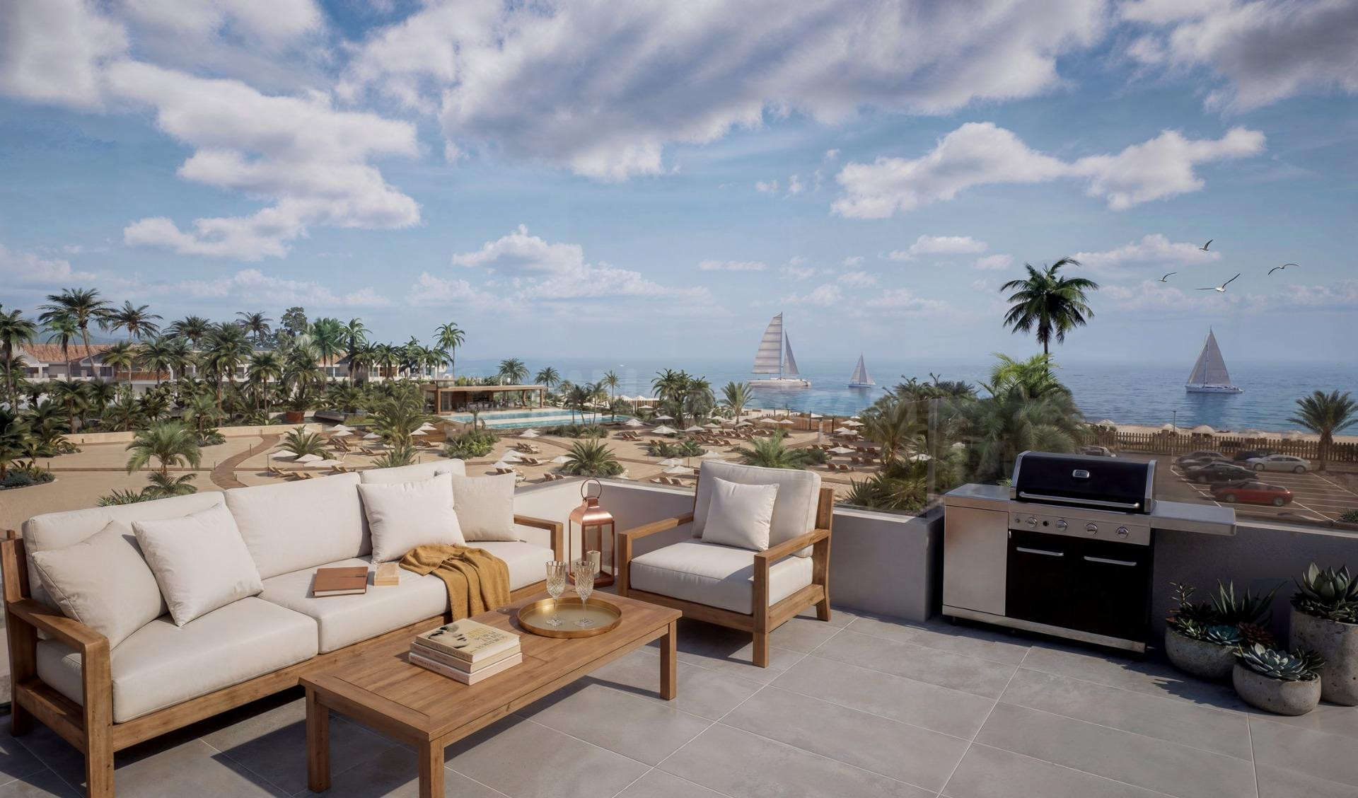Apartamentos turísticos de lujo y villas con playa privada e