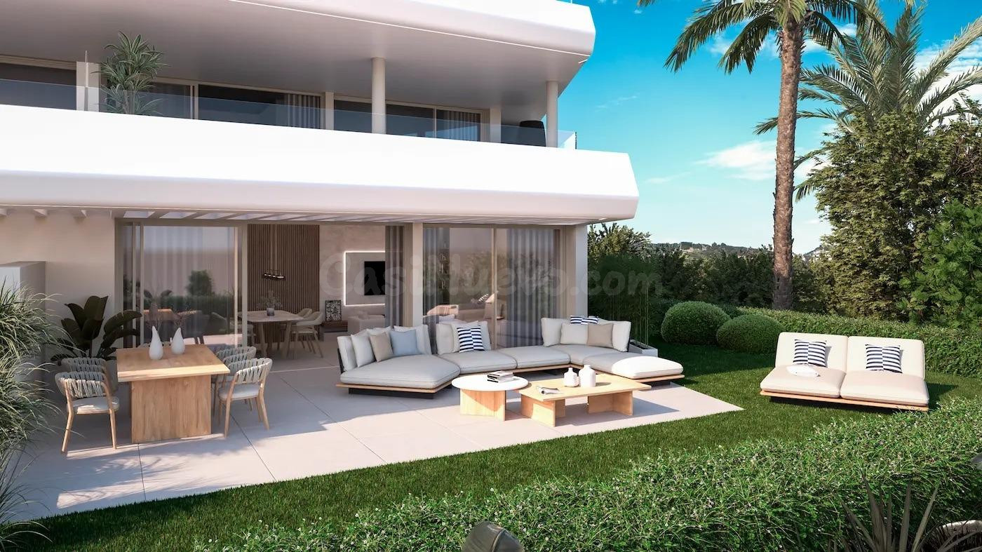 Apartamento planta baja de 2 dormitorios y 2 baños con vista
