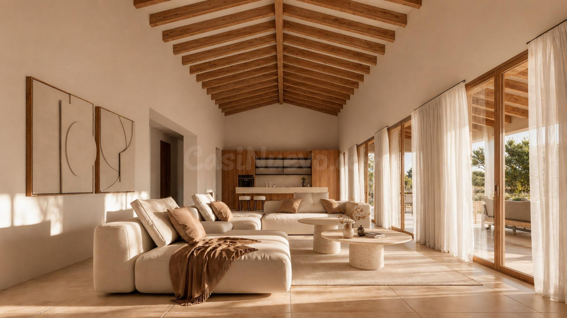Villa mediterránea de nueva construcción en una amplia parce - foto 5