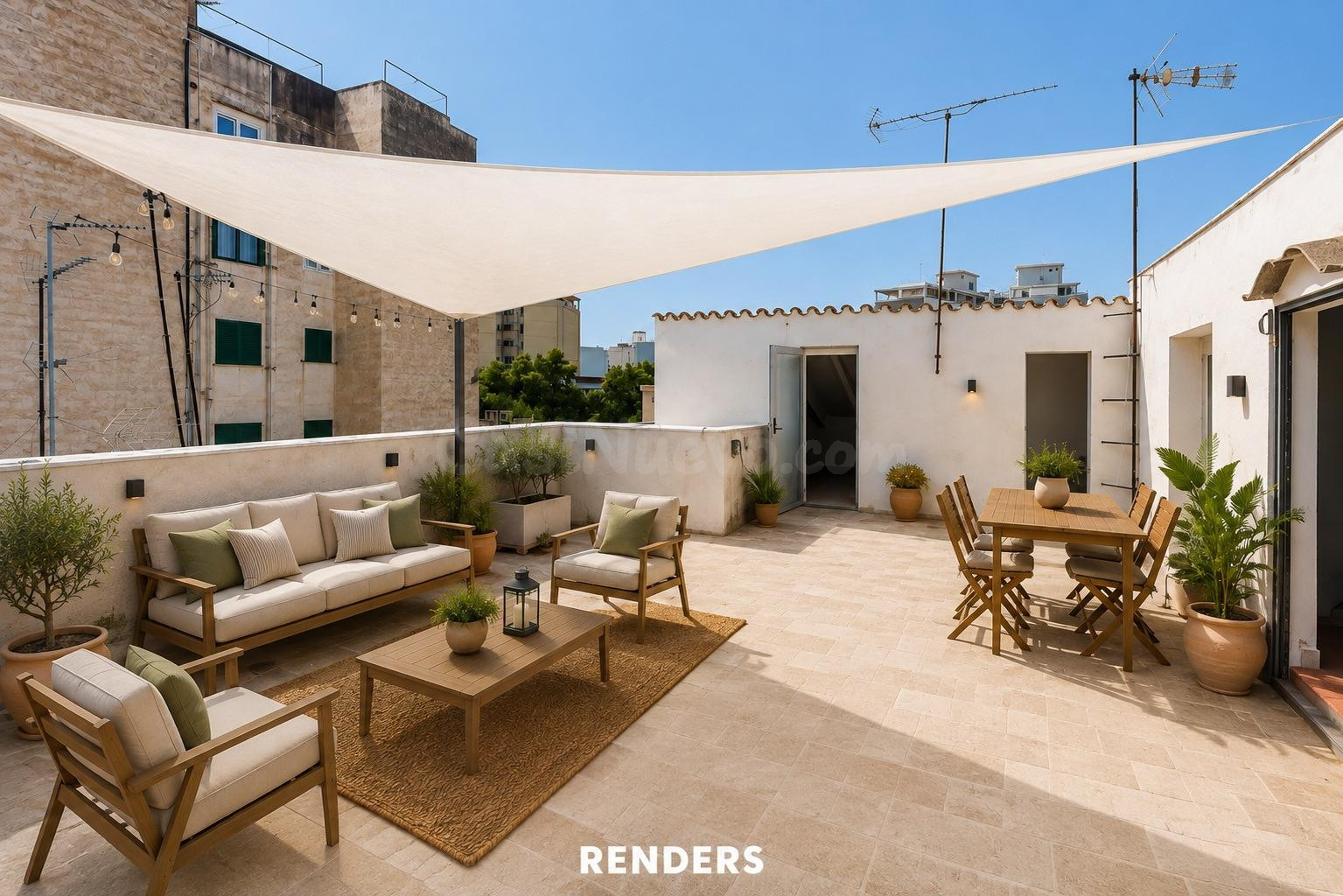 Ático luminoso con terraza solárium privativa y 3 trasteros 