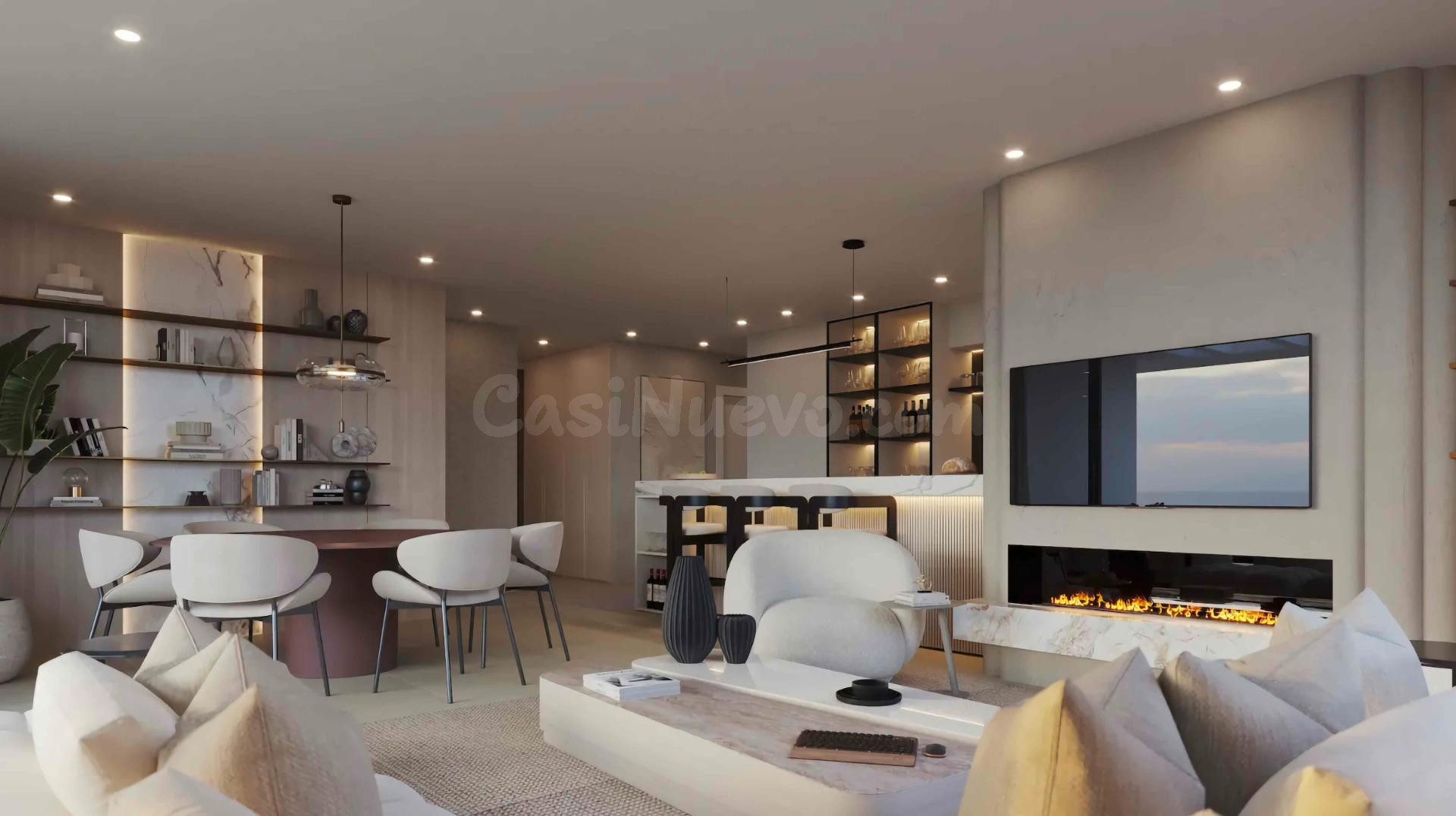 Apartamento planta baja de 2 dormitorios y 2 baños con vistas al mar. La Resina, Estepona - foto 3