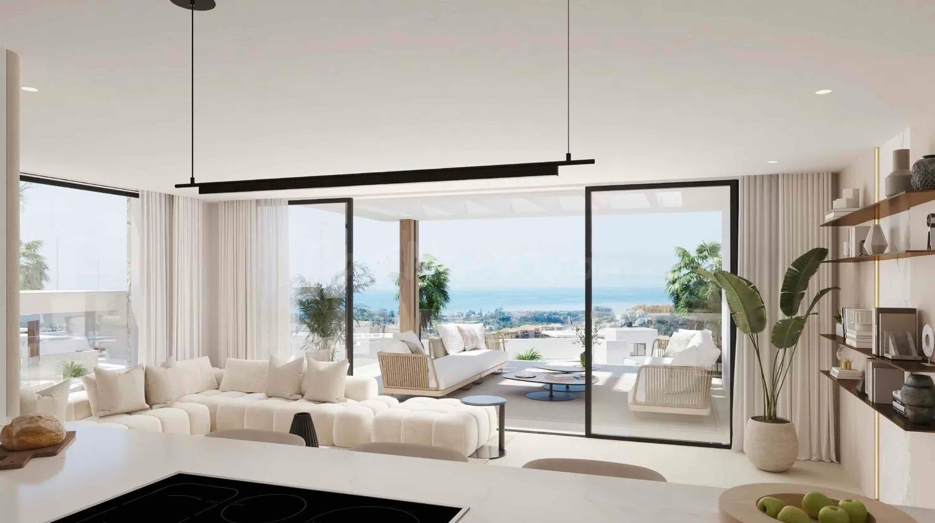 Apartamento planta primera. 2 dormitorios, 2 baños, vistas al mar. La Resina, Estepona - foto 3