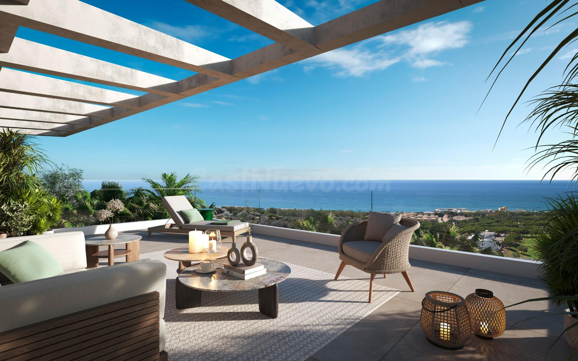Ático de 4 dormitorios, 4 baños, vistas al mar. Cabopino, Marbella Este