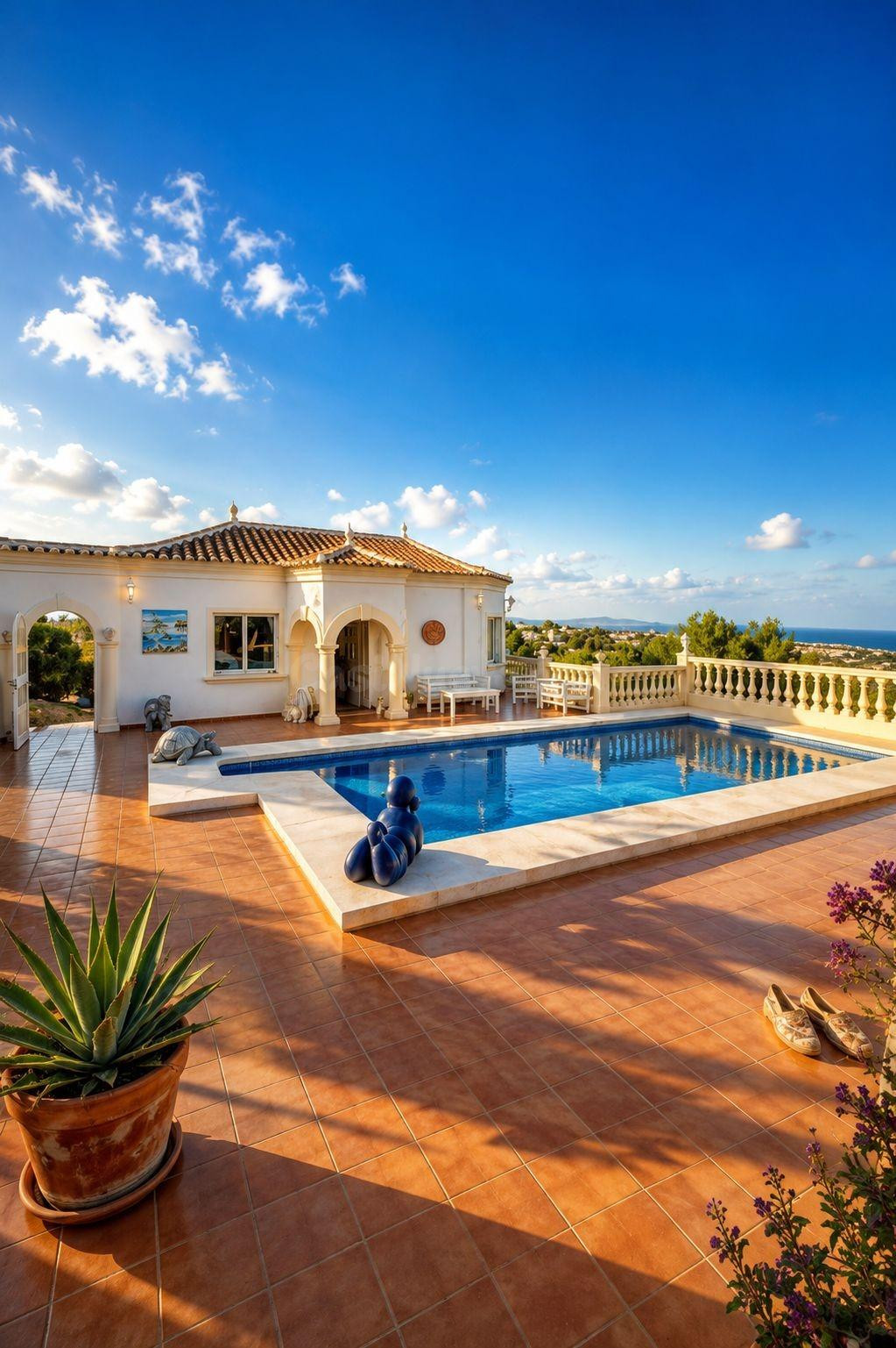 Espectacular chalet con vistas privilegiadas al mar y al Mon