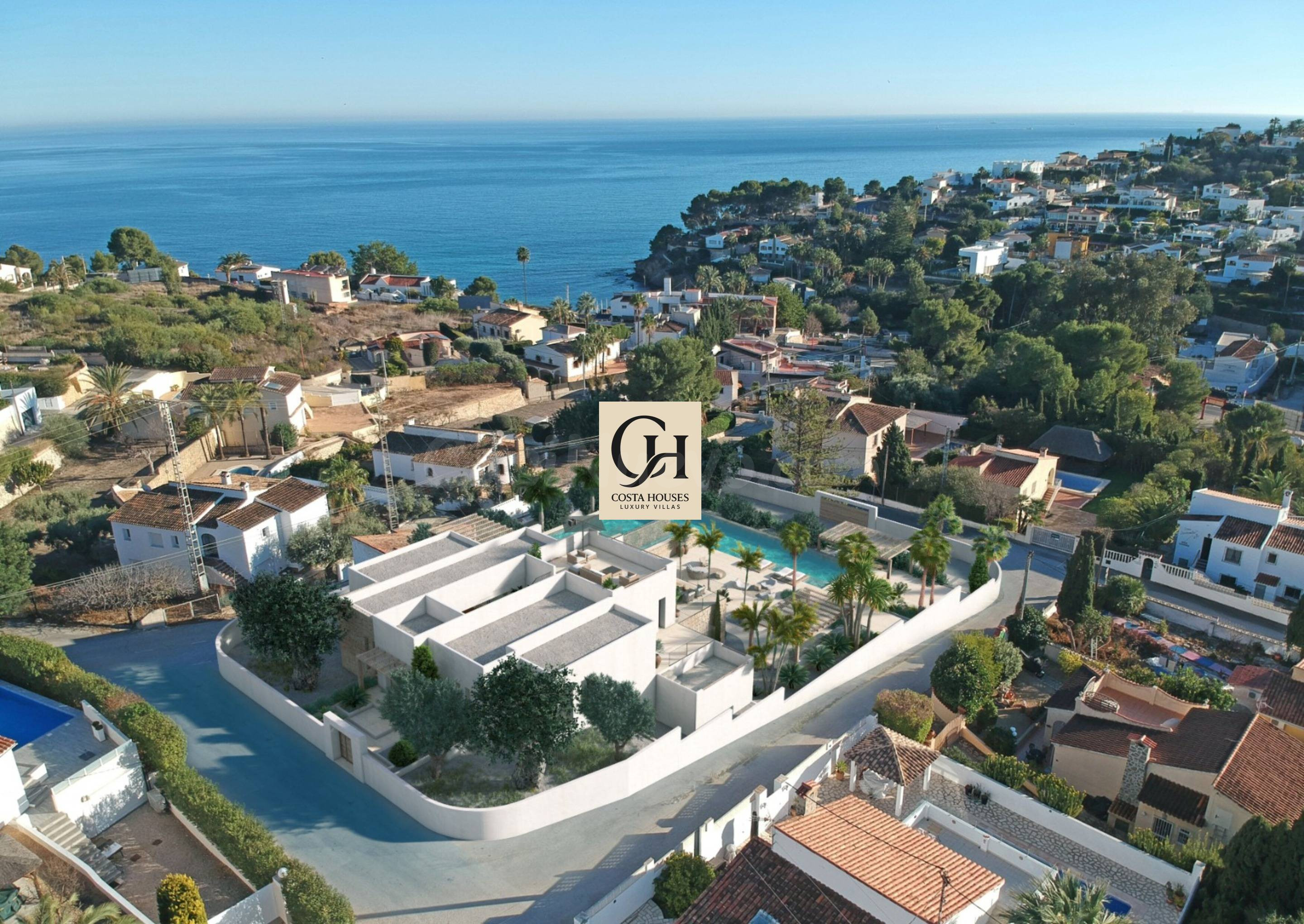 VILLA IBICENCA · VISTAS AL MAR Y A 400 METROS DE LA PLAYA DE