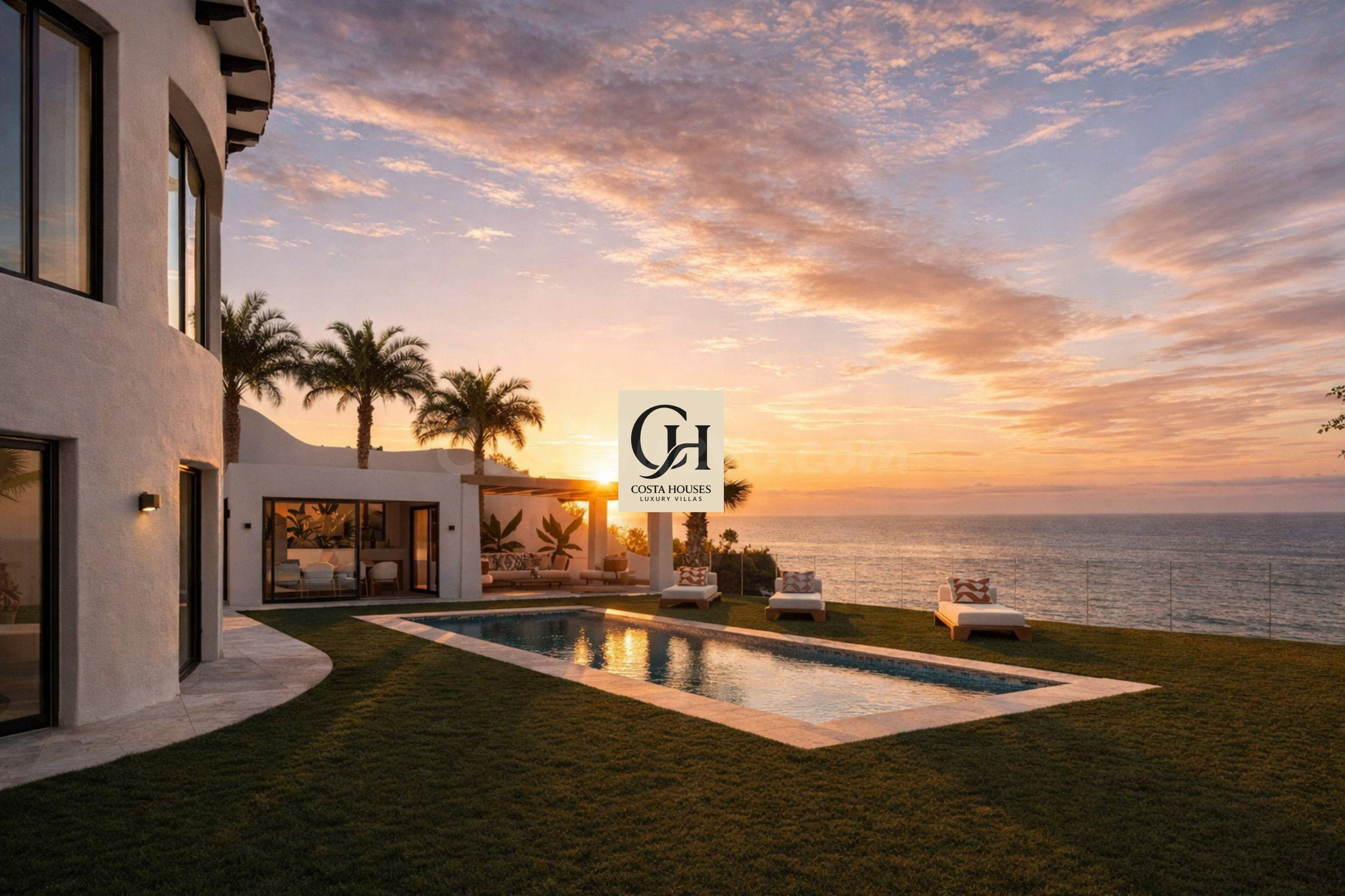 VILLA ISOLA BLU · AMANECER MEDITERRÁNEO FRENTE AL HORIZONTE 