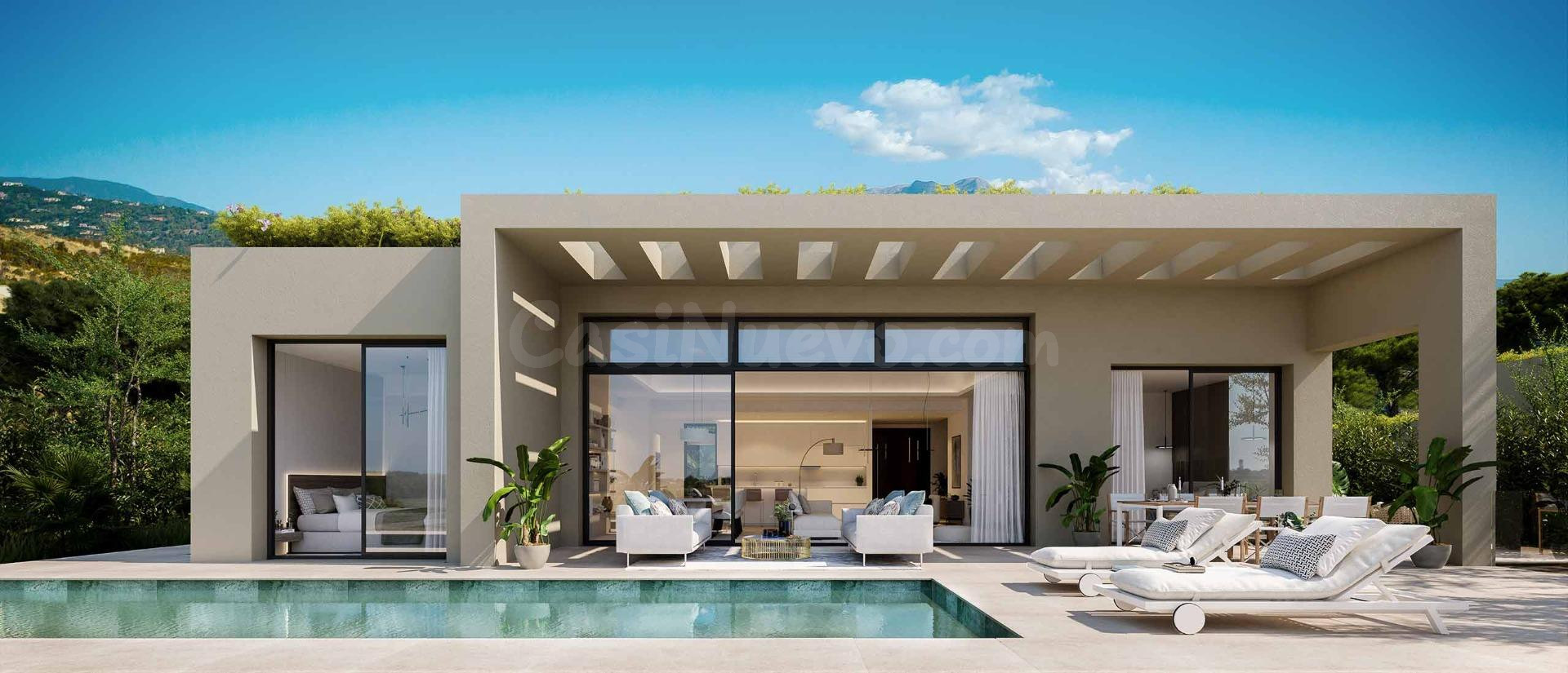 Villa de 4 dormitorios, 4 baños con vistas al mar. Benahavís - foto 3