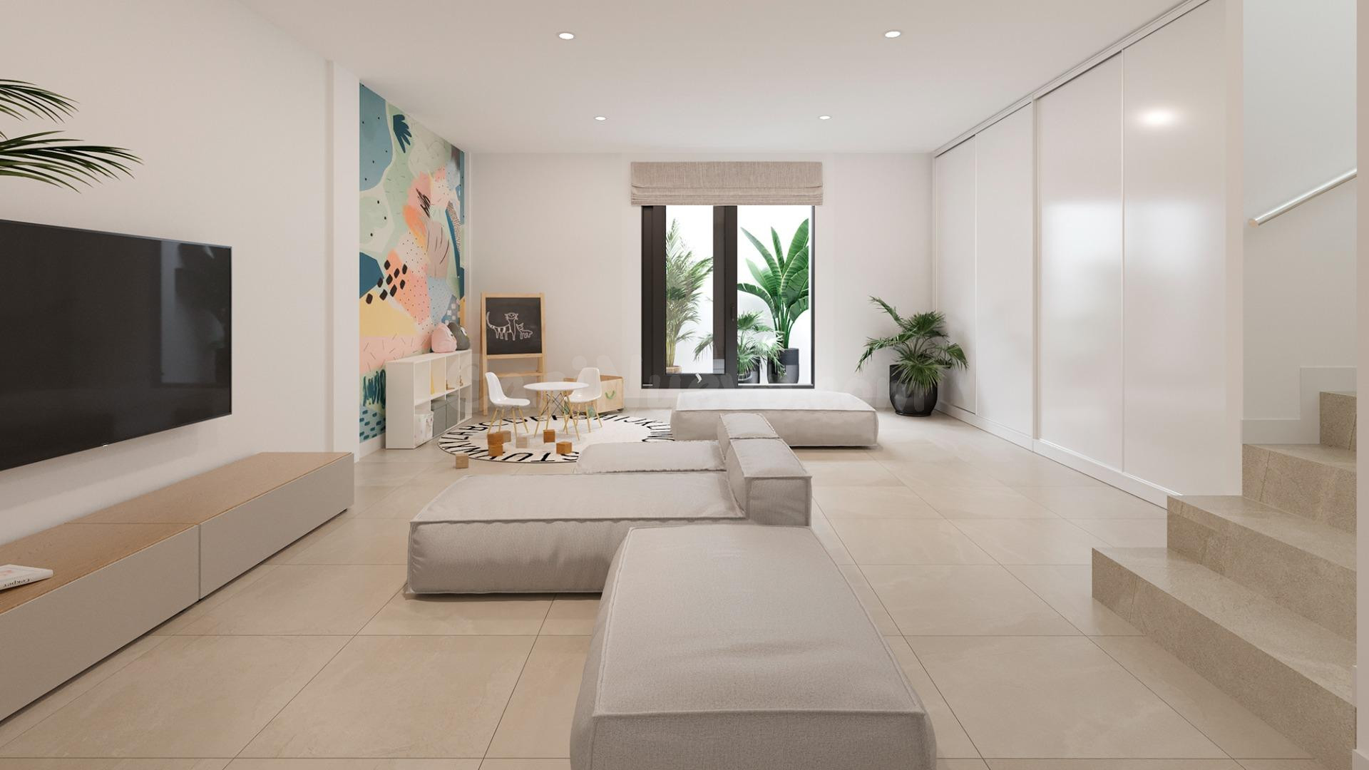 Villa Pareada de 3 dormitorios y 3 baños con jardín, sótano  - foto 5