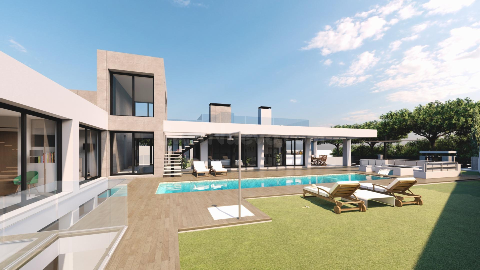 Villa de 5 dormitorios, 4 baños en El Chaparral, Mijas Costa
