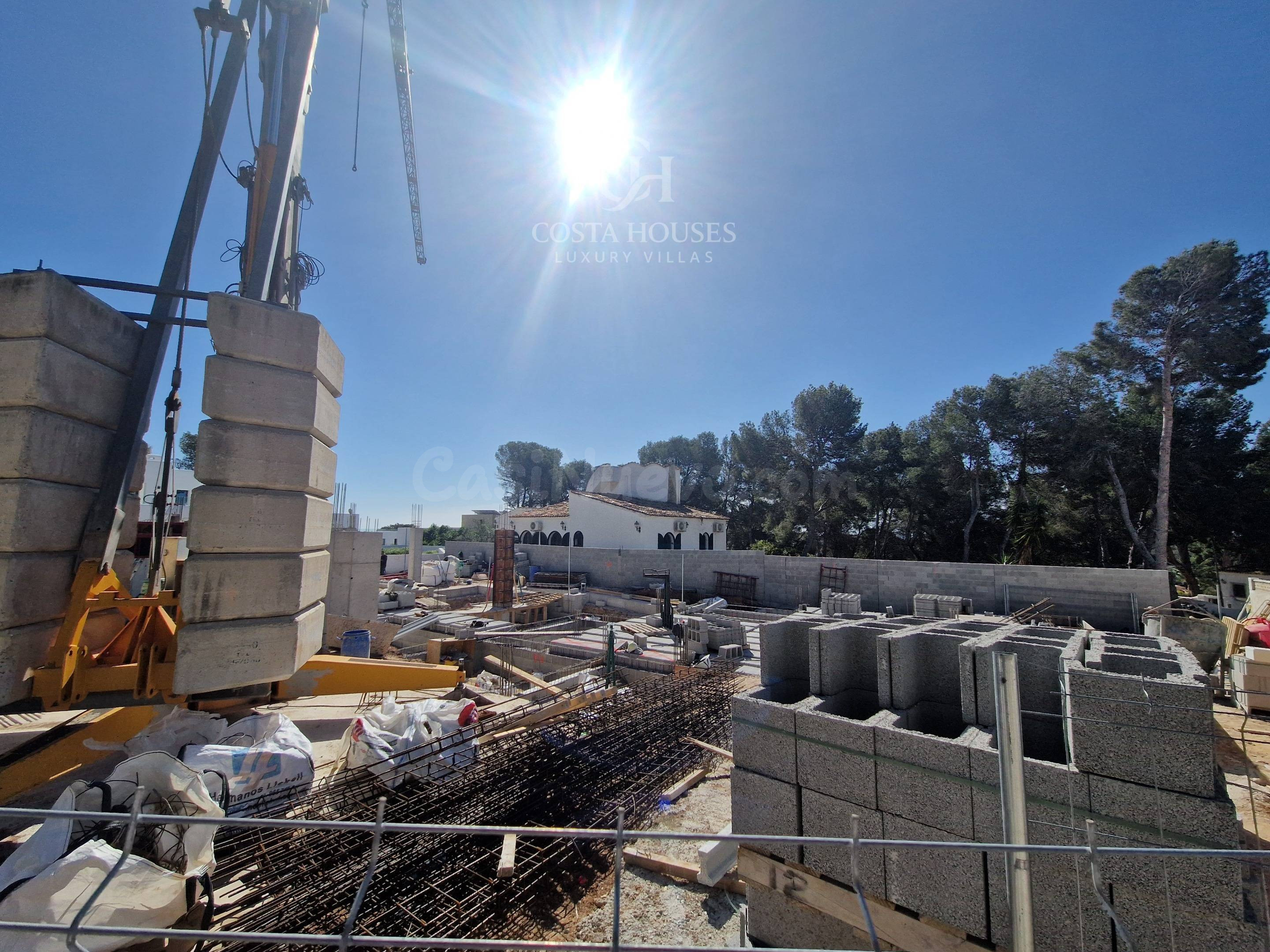 VILLA IBICENCA DE OBRA NUEVA EN construcción CERCA DEL MAR E - foto 4
