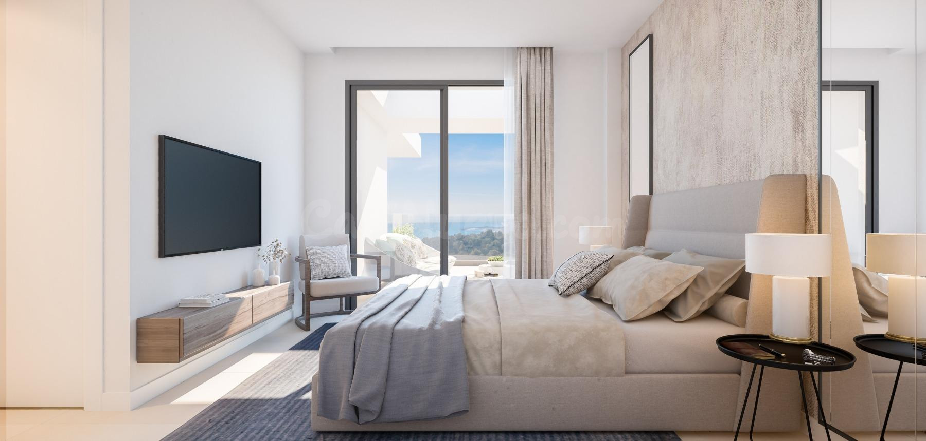 Ático de 2 dormitorios y 2 baños con solarium y Vistas al Ma - foto 5