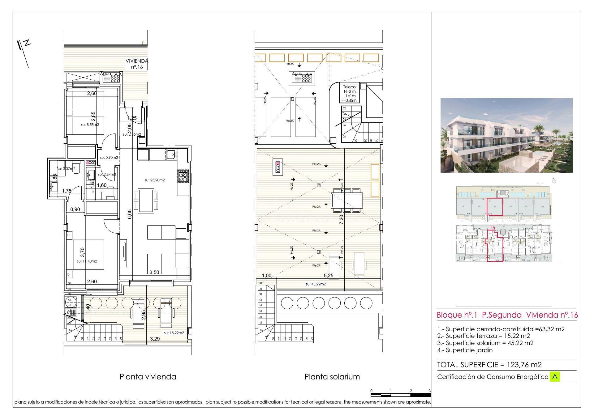 Ático 2 habitaciones 122m² en venta - PILAR DE LA HORADADA - foto 5