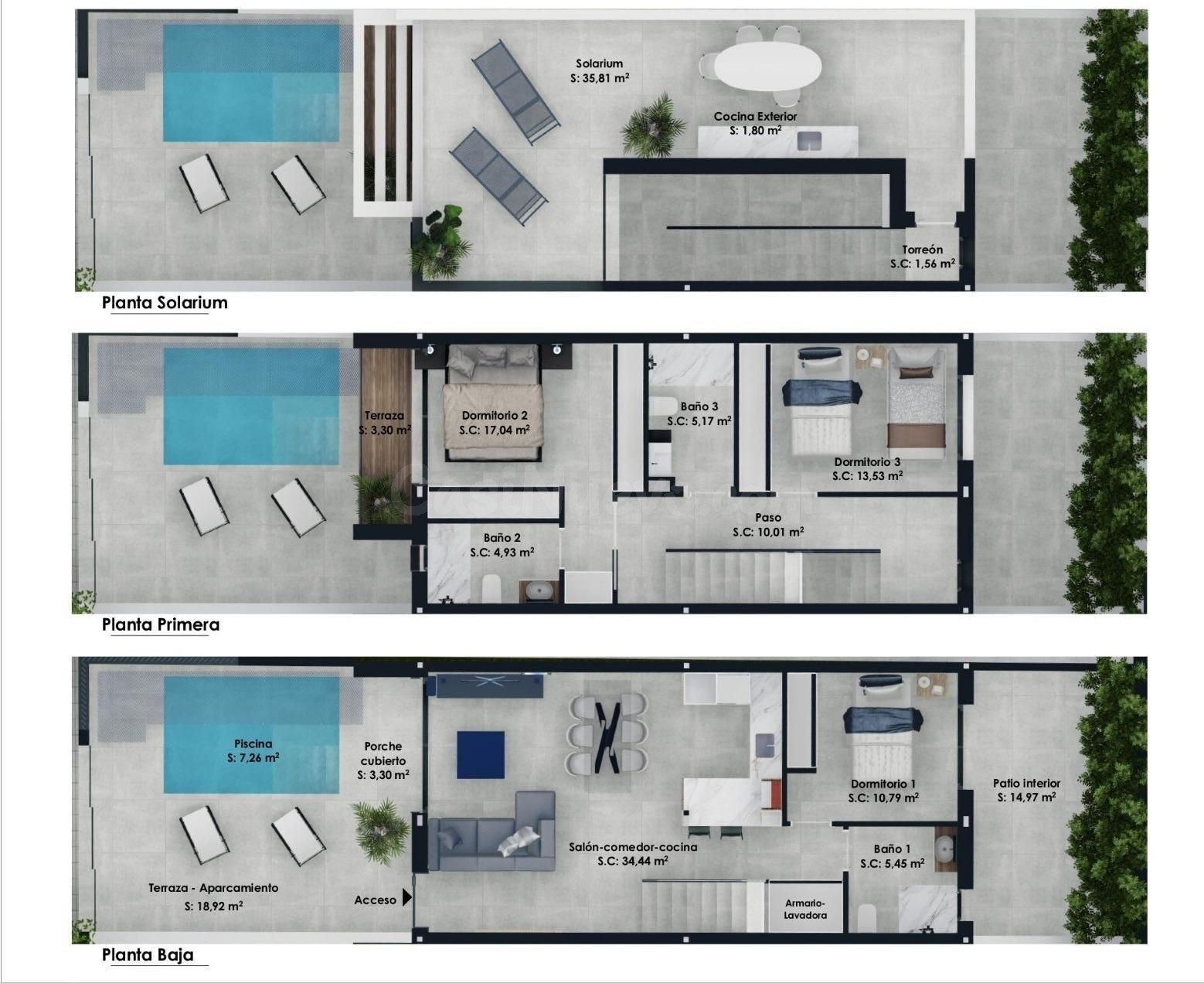 Adosado 3 habitaciones 122m² en venta - Zona Pueblo - foto 4