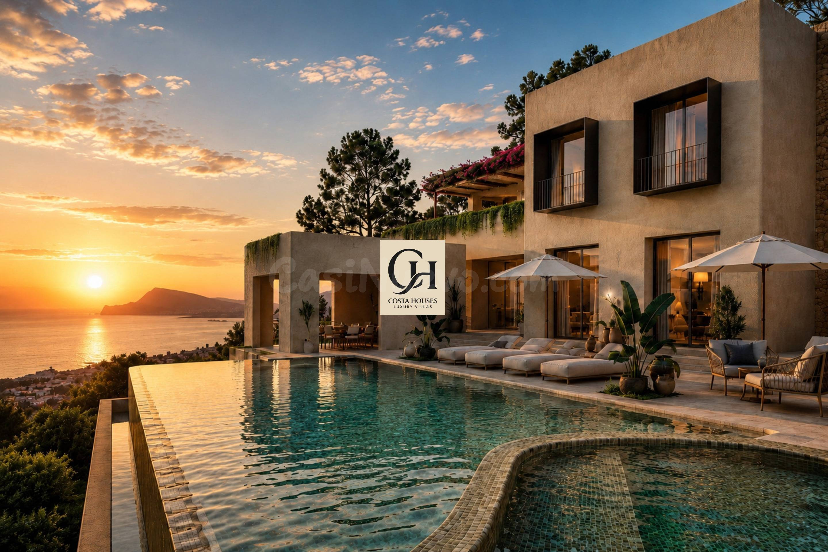 VILLA ALMARE · VISTAS PANORAMICAS AL MAR Y ARQUITECTURA ORGA