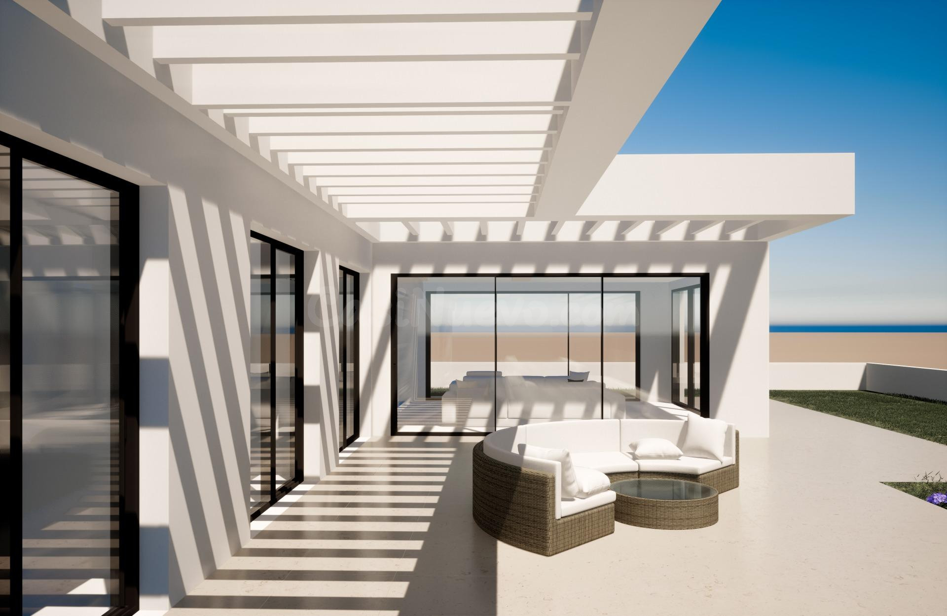 New 3 bedroom, 2 bathroom villa with views to Fuengirola and