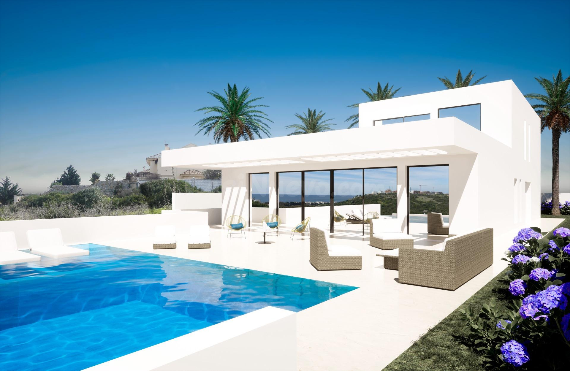 Villa de lujo de 4 dormitorios, 3 baños y vistas al mar. Bah