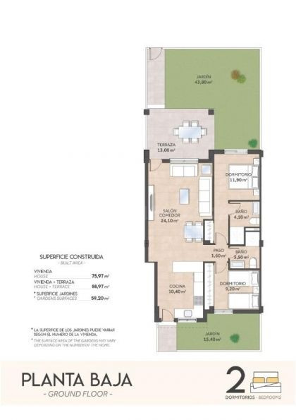 Bungalow 2 habitaciones 87m² en venta - Bellavista - foto 2