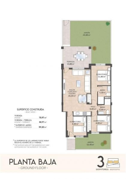Bungalow 2 habitaciones 87m² en venta - Bellavista - foto 3