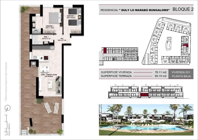 Bungalow 2 habitaciones 130m² en venta - Lo Marabu - foto 5