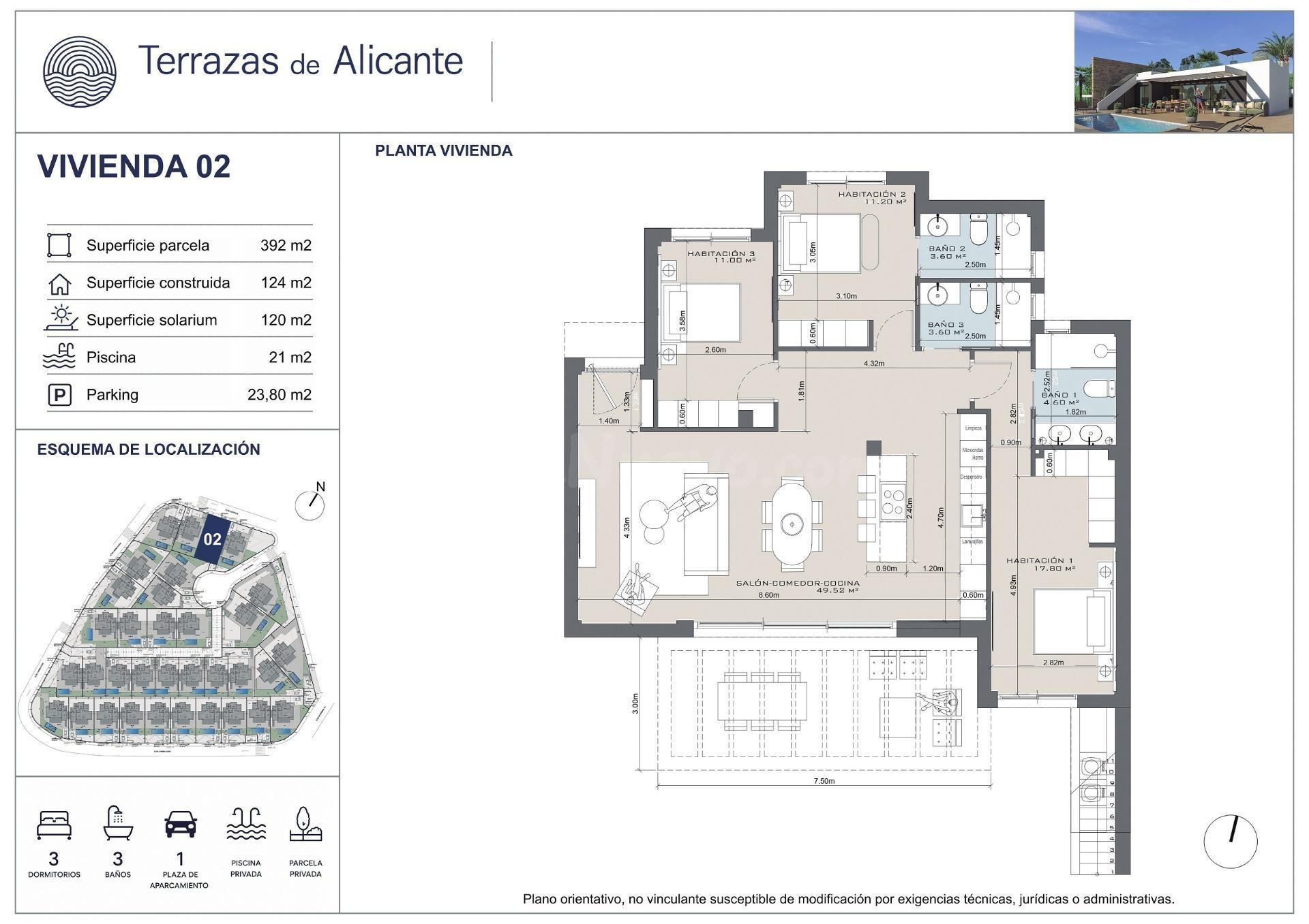 Villa 3 habitaciones 124m² en venta - Dorado Country Club - foto 5