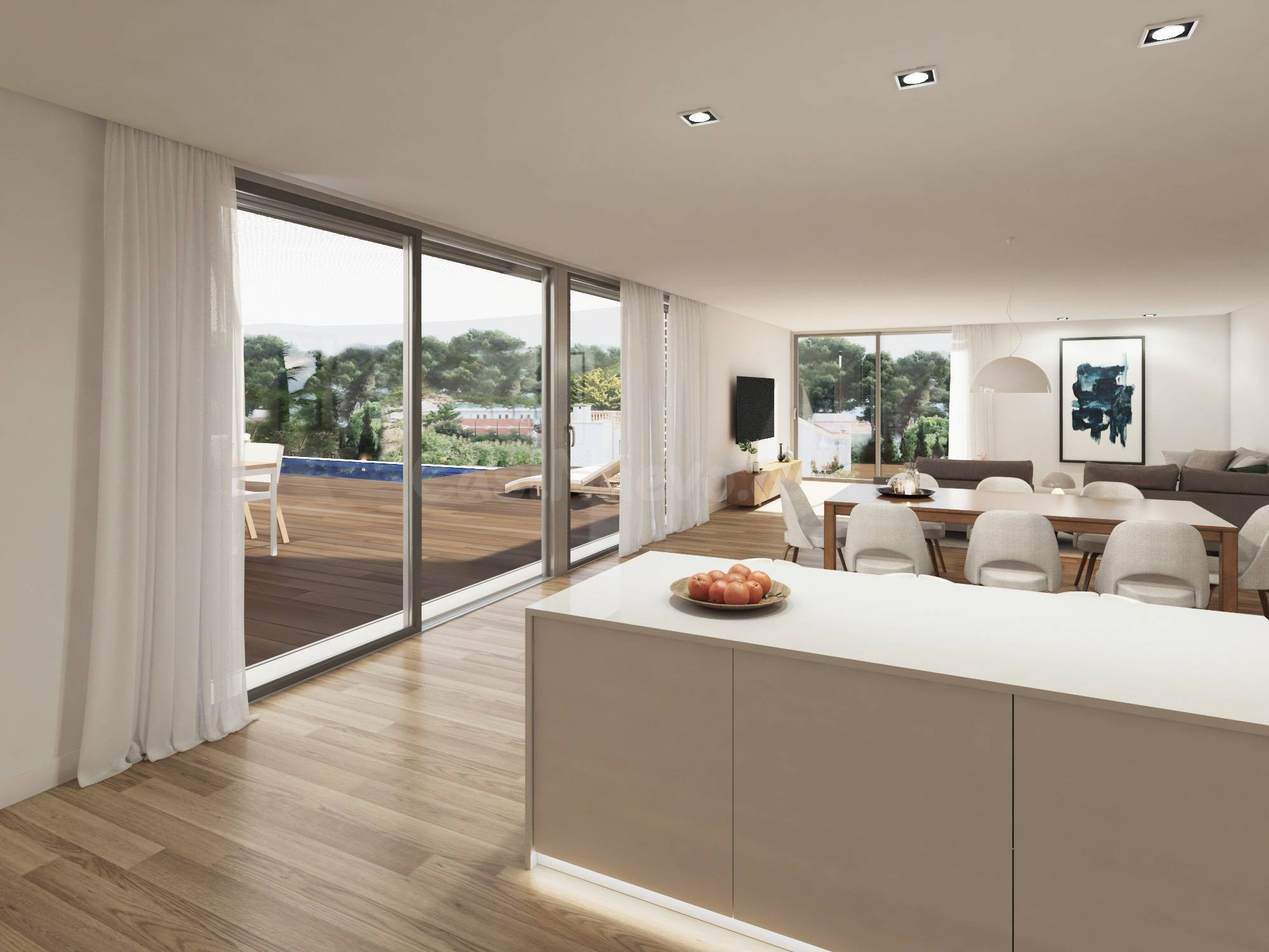 Solar con proyecto de villa contemporánea y vistas al mar en - foto 5