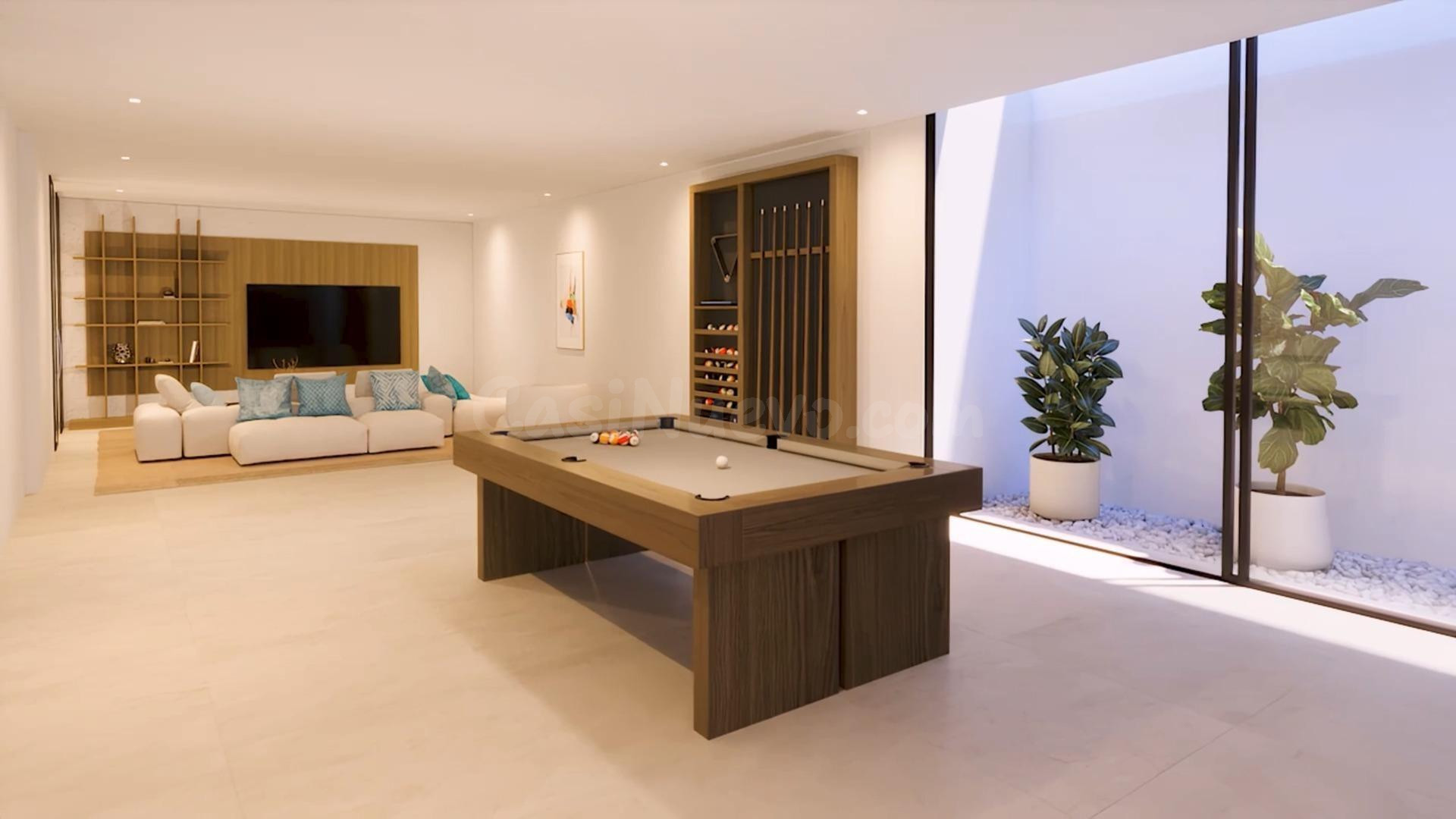 Villa de 3 dormitorios, 3 baños, piscina, jardín y sótano. E - foto 4