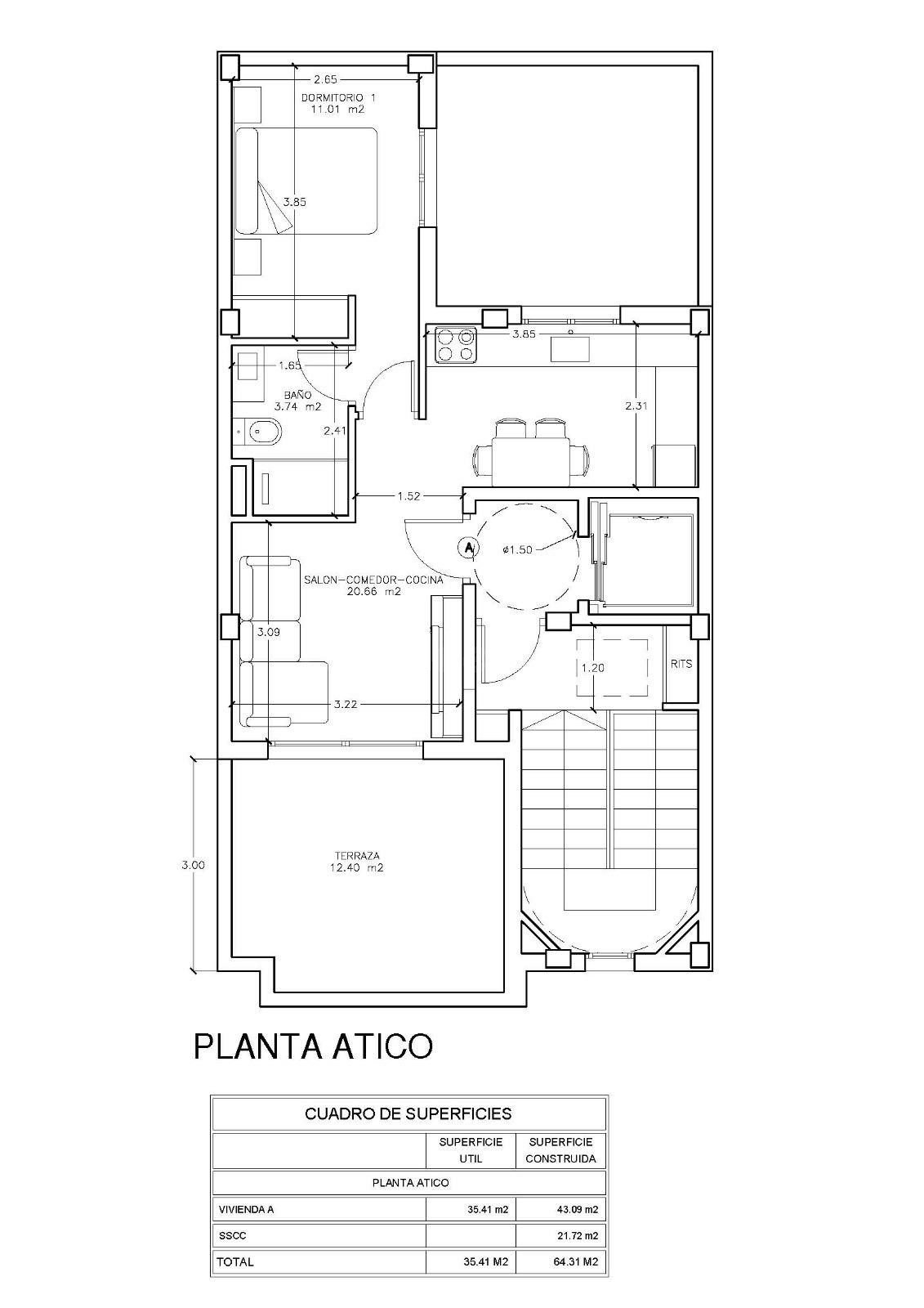 Grupo la Noria VENDE apartamento de OBRA NUEVA situado en Calle Miguel Servet número 14. - foto 2