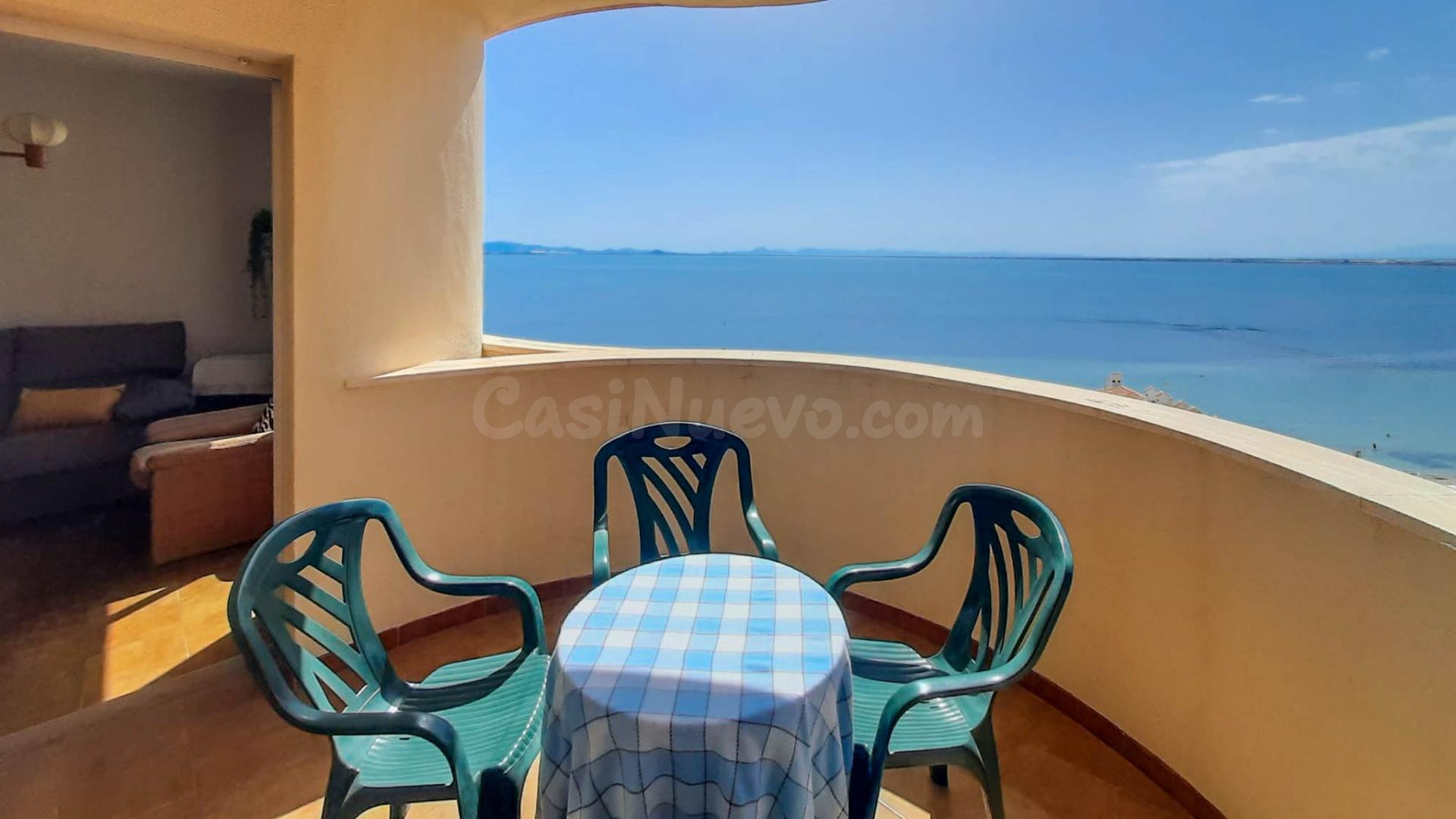7ª planta con maravillosas vistas al Mar Menor, 3 dormitorio - foto 2