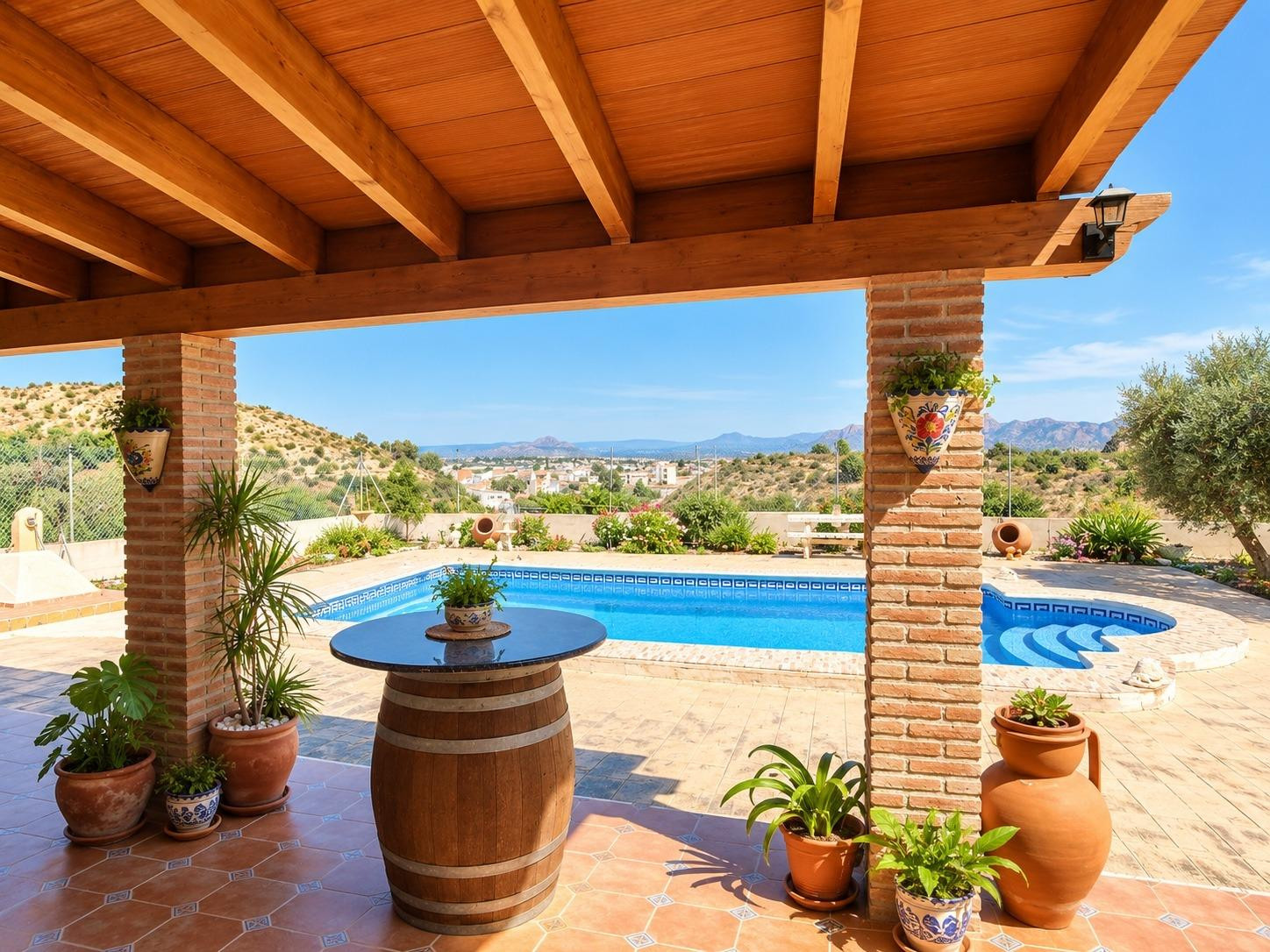Chalet con piscina y más de 5.000 m2 de terreno junto a Zene