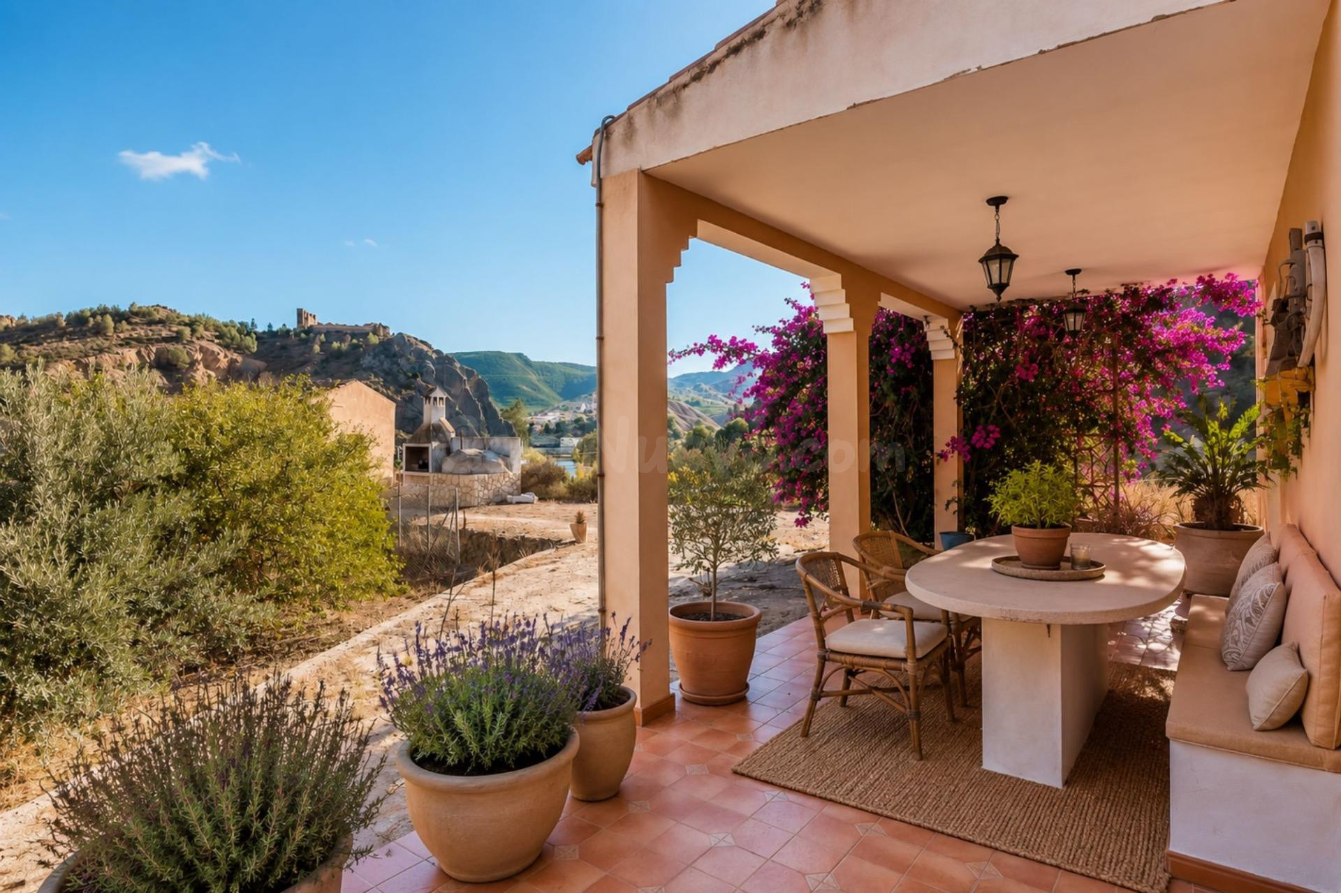 Un balcón al Valle de Ricote: Finca con alma, vistas al Cast