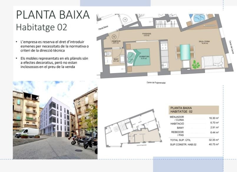 PROMOCIÓ D'OBRA NOVA AL CENTRE DE MANRESA! PISOS D'UNA I DUE - foto 2