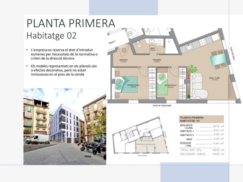 PROMOCIÓ D'OBRA NOVA AL CENTRE DE MANRESA! PISOS D'UNA I DUE - foto 4