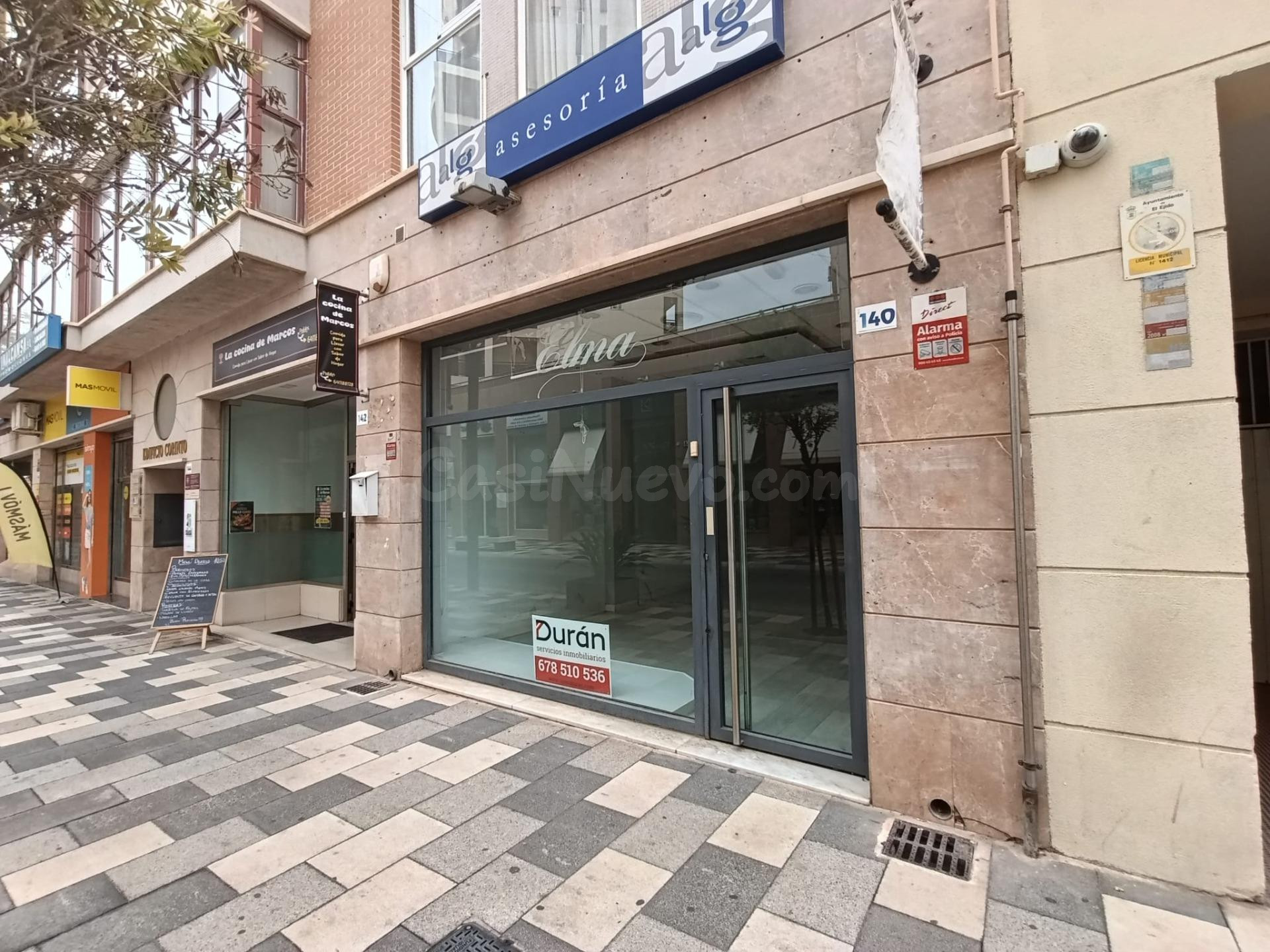 Local en alquiler en el centro de El Ejido junto al ayuntami