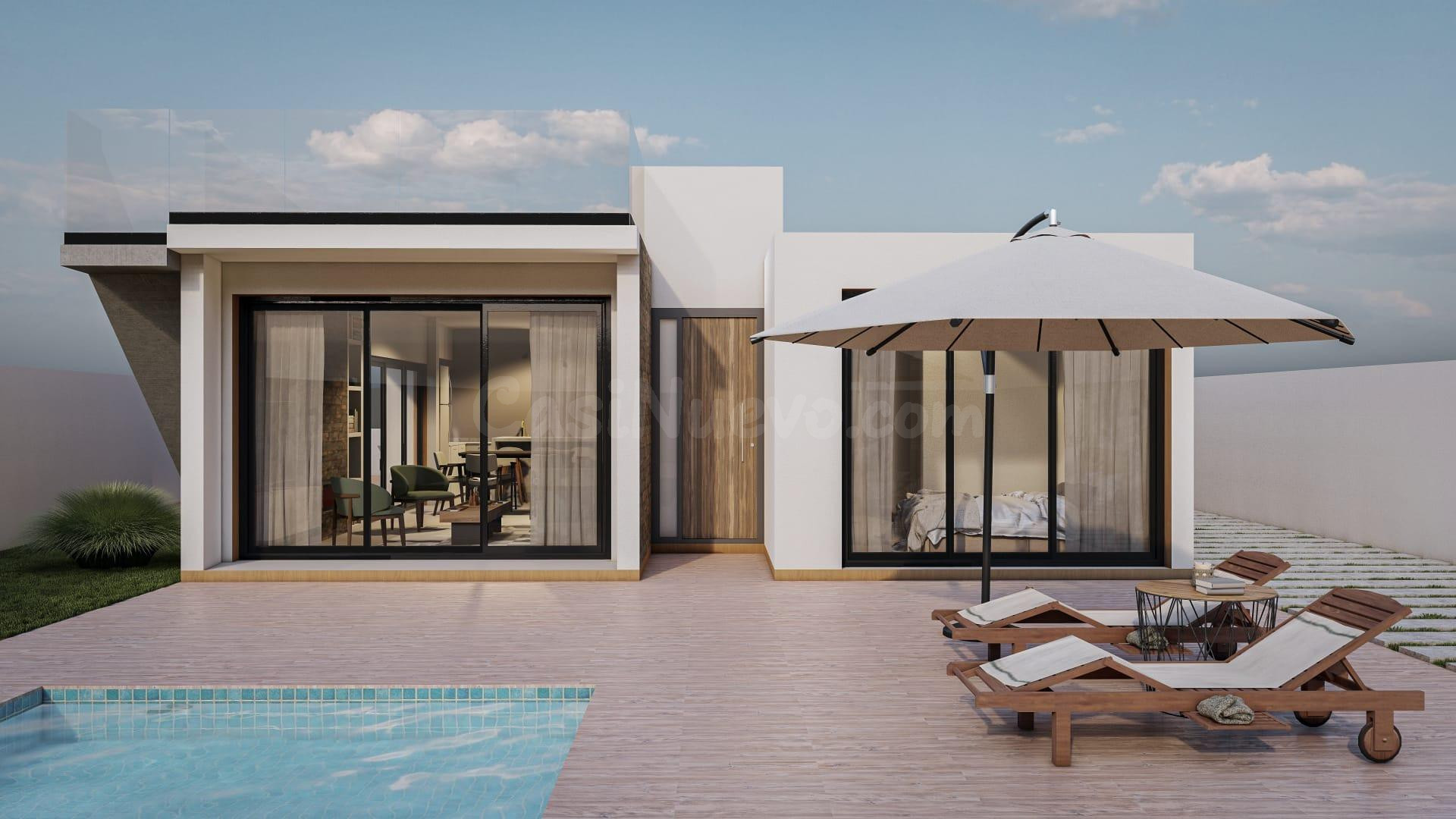 Villa de estilo ibicenco en un tranquilo pueblo español - foto 3