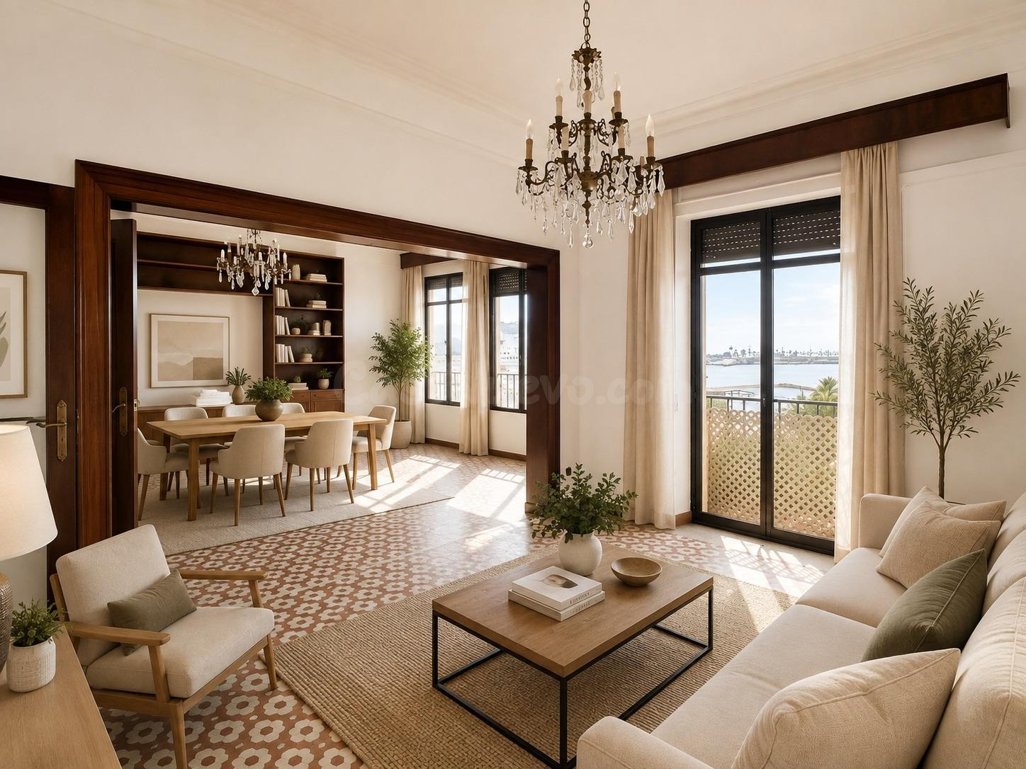 Elegante piso en Muelle Heredia